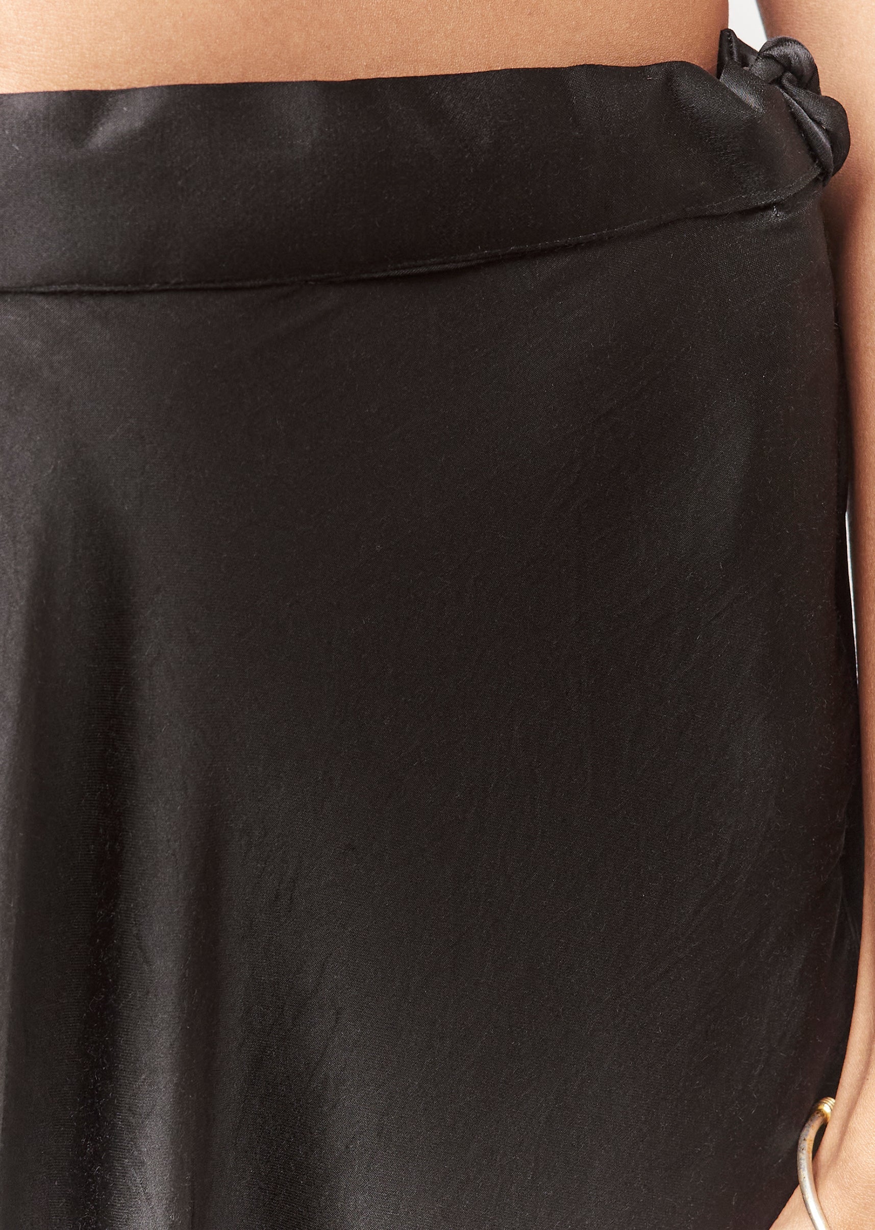 Black Mirror And Cutdana Work Cape Set With Palazzo - Image 6