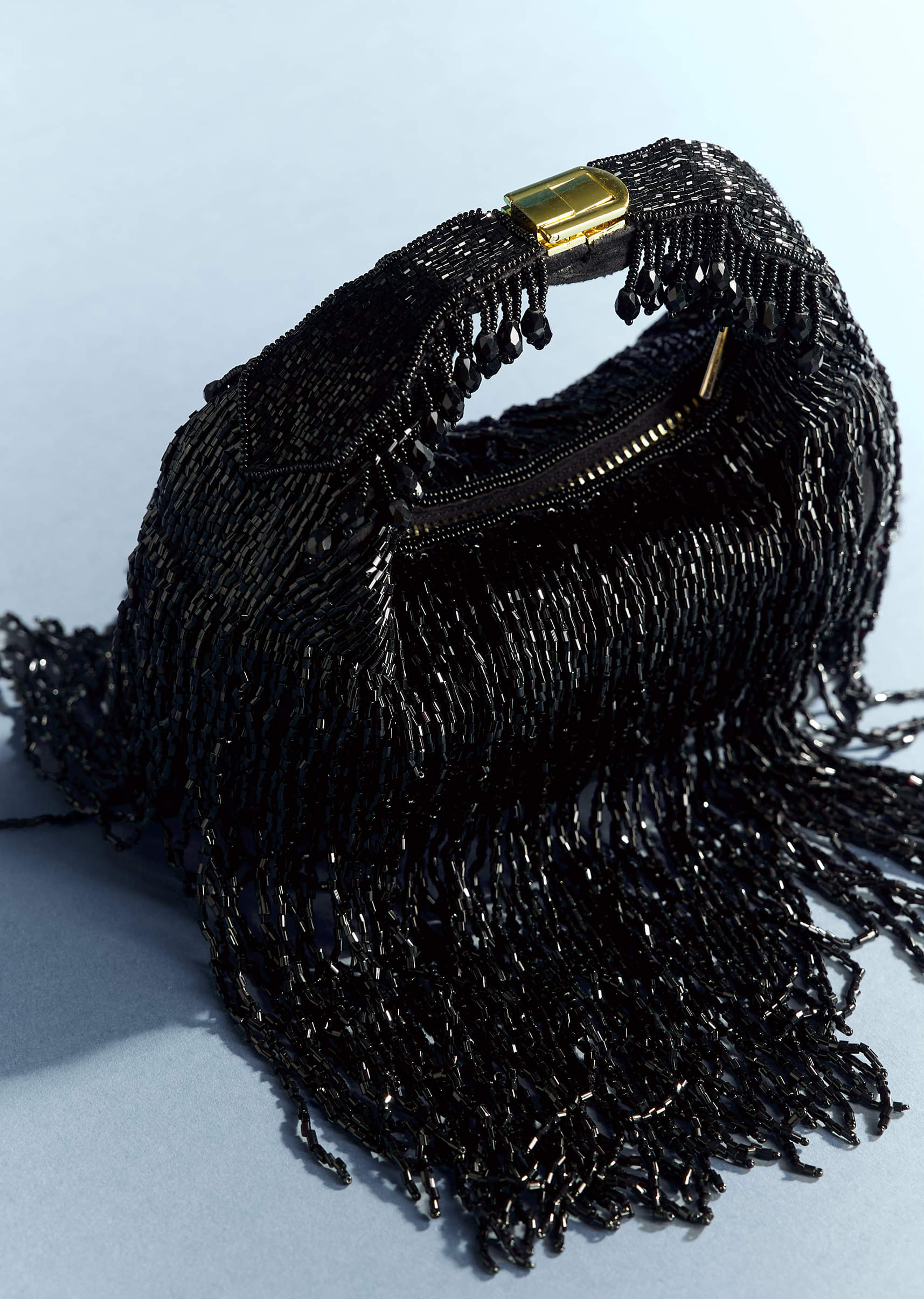 Black Potli With Tassel Detailing - Image 2