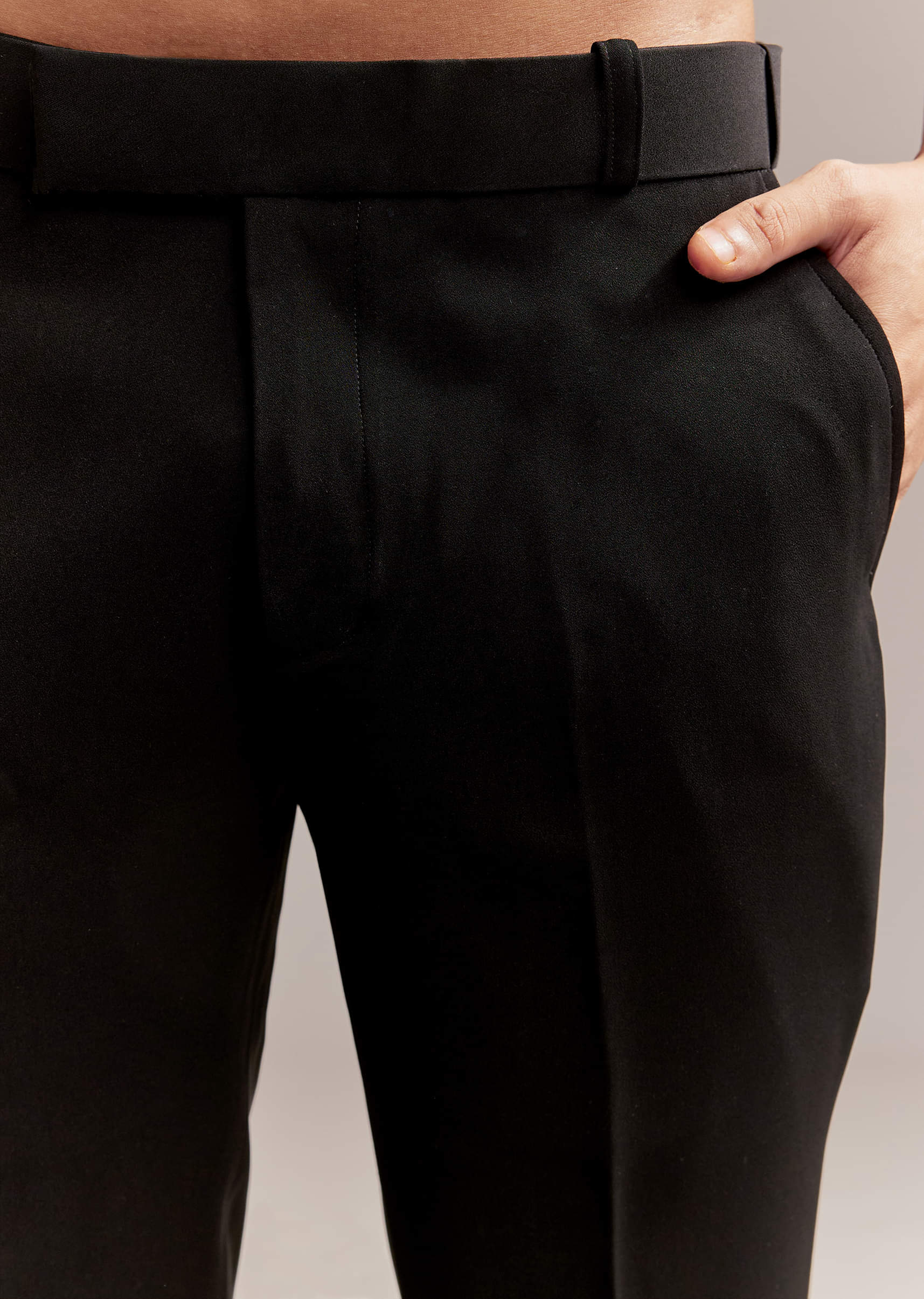 Black Silk Indo Western Set For Men With Intricate Leaf Embroidery - Image 8