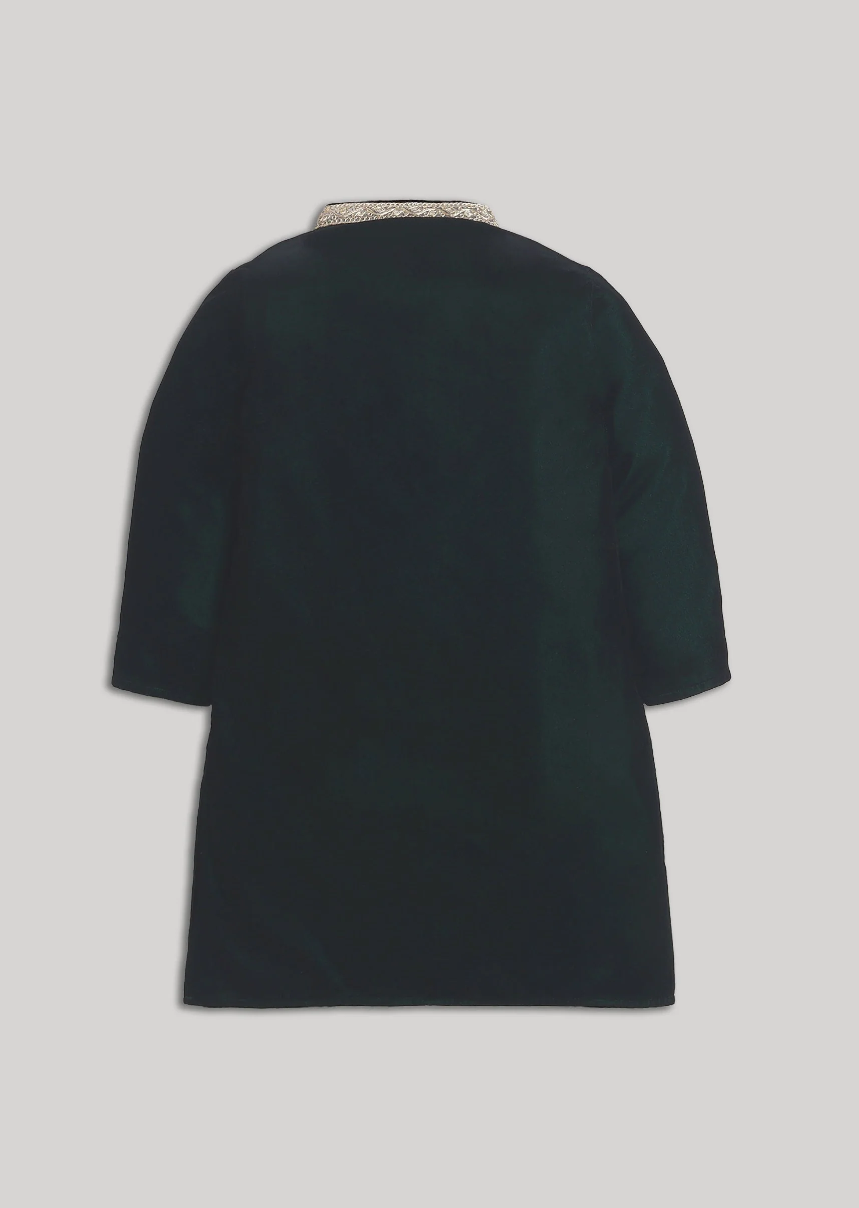Black Velvet Boys Kurta Set - Image 3