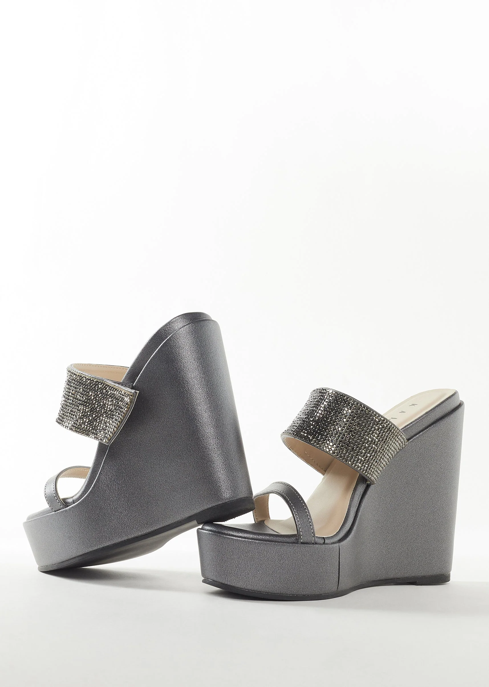 Black Womens Footwear With Embellished Detail Work - Image 3