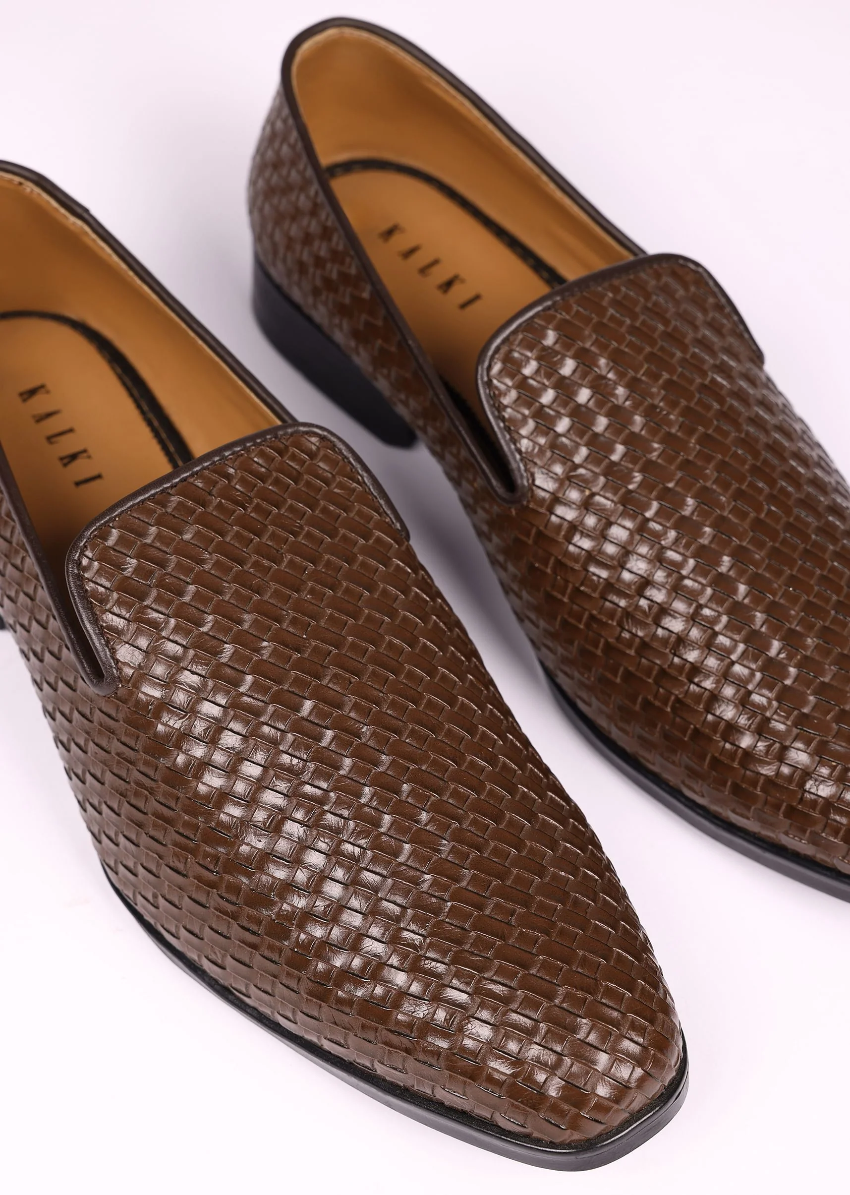 Brown Vegan Leather Jutti - Image 3