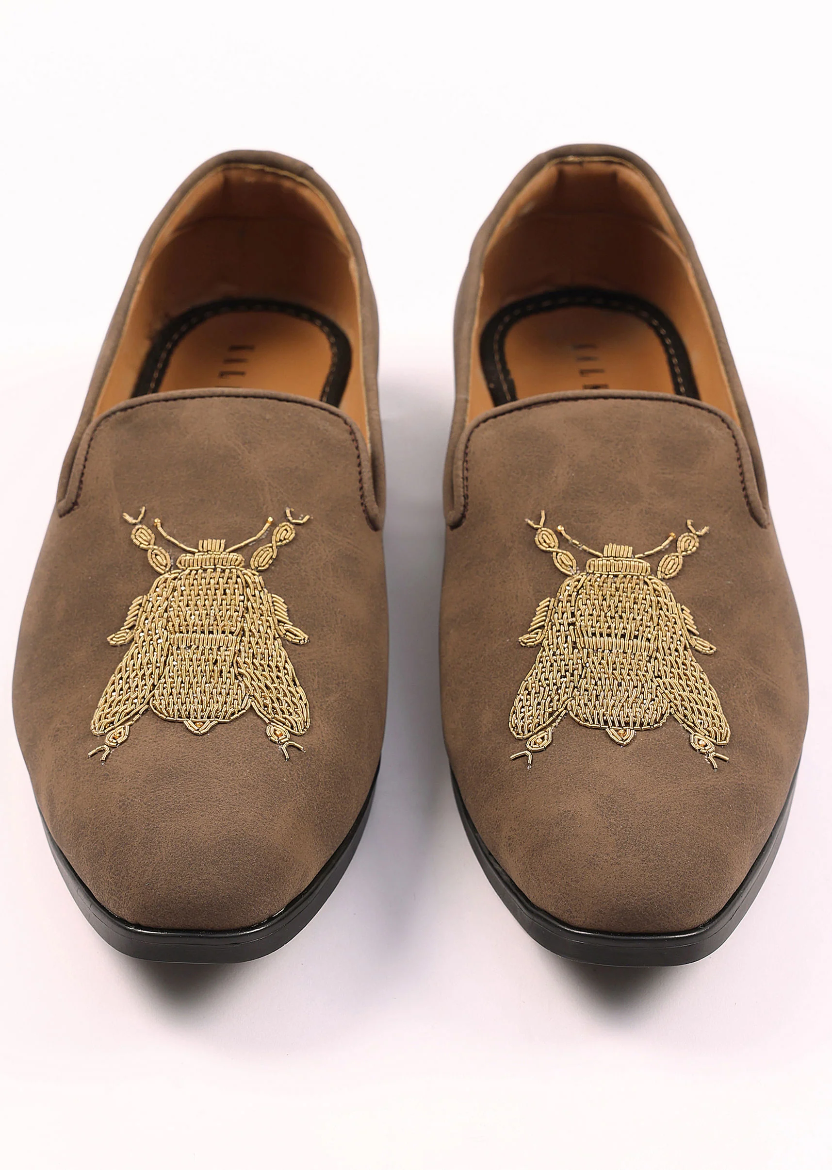 Brown Zardosi Embroidered Jutti - Image 5