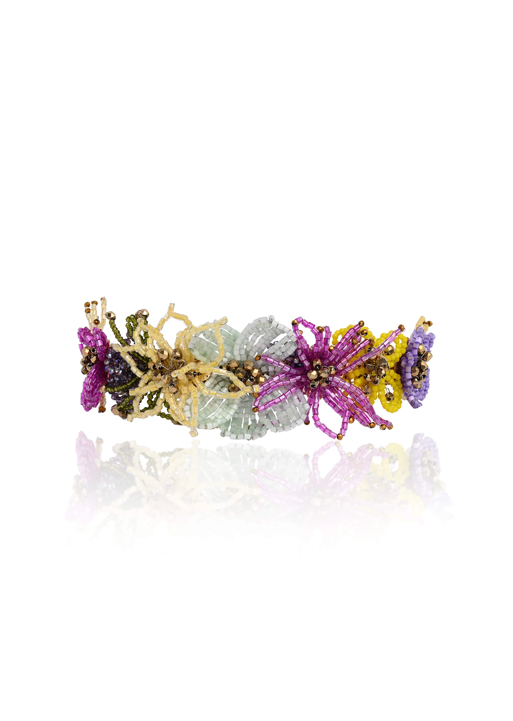 colourful crystal adjustable bracelet for wedding - Image 2