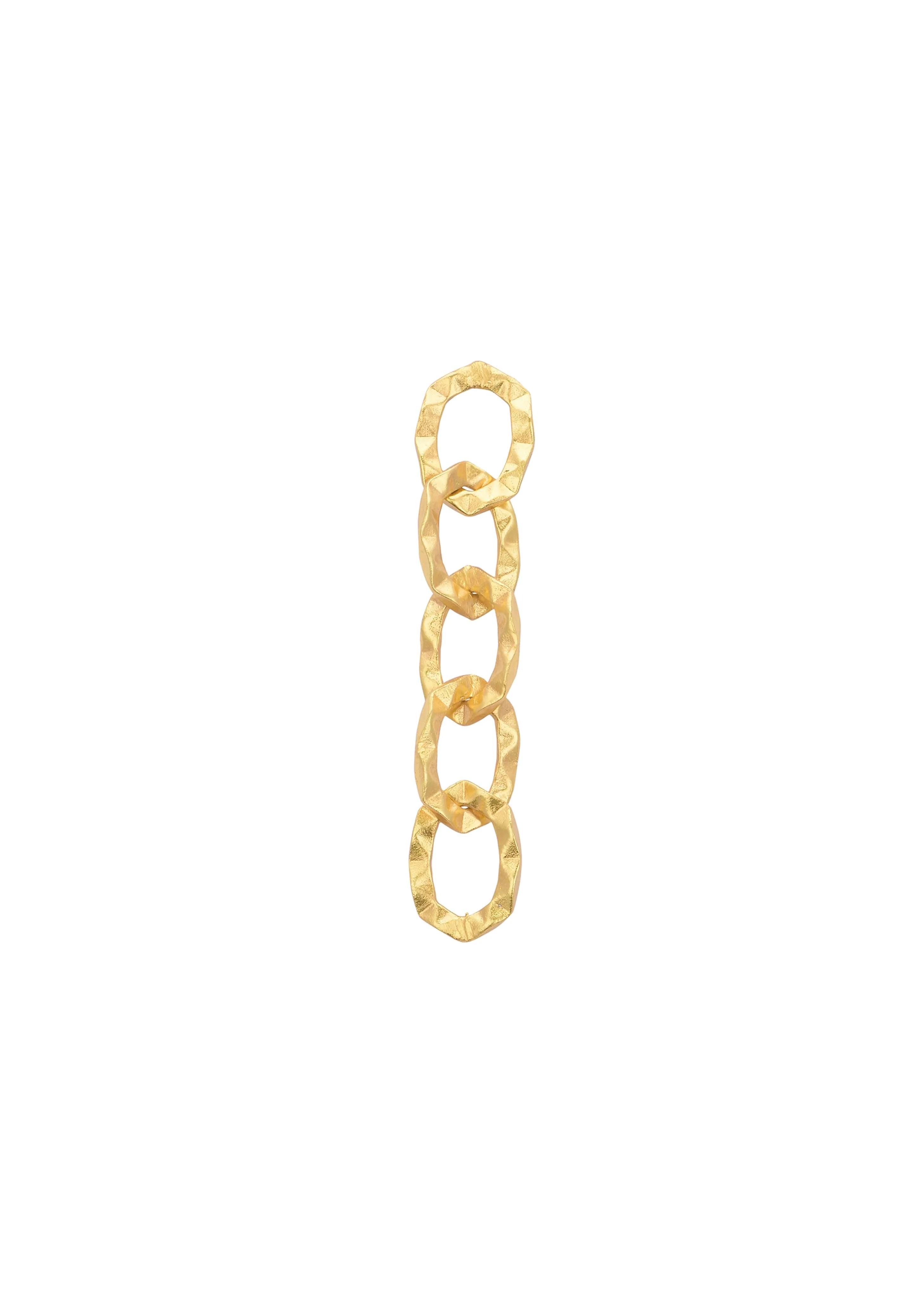 Gold Plated Link Style Chain Danglers - Image 4