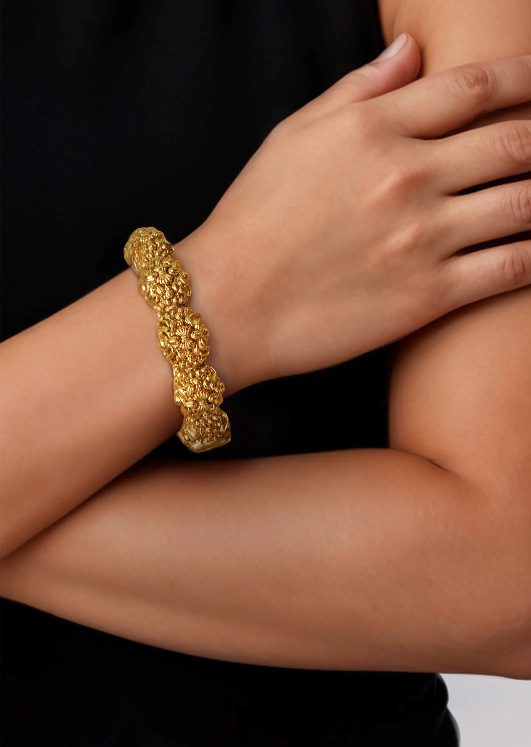 Gold Temple Bangle