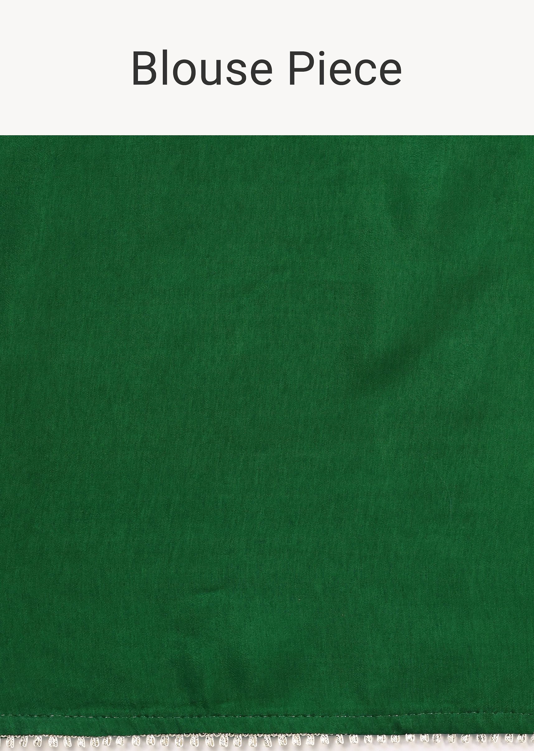 Green Bandhani Silk Saree With Gota Work And Unstitched Blouse Piece - Image 10