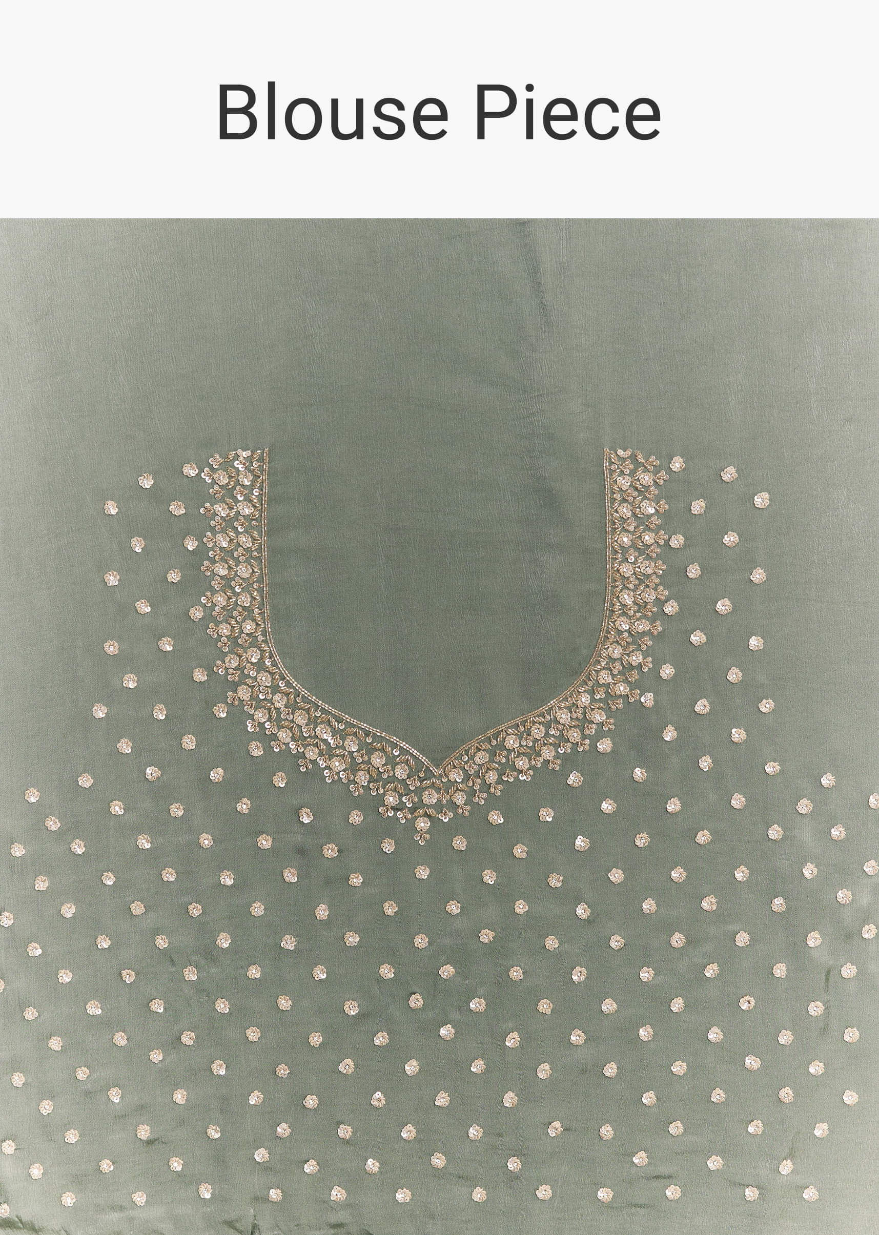 Green Satin Bridesmaid Lehenga With Heavy Embroidery - Image 6