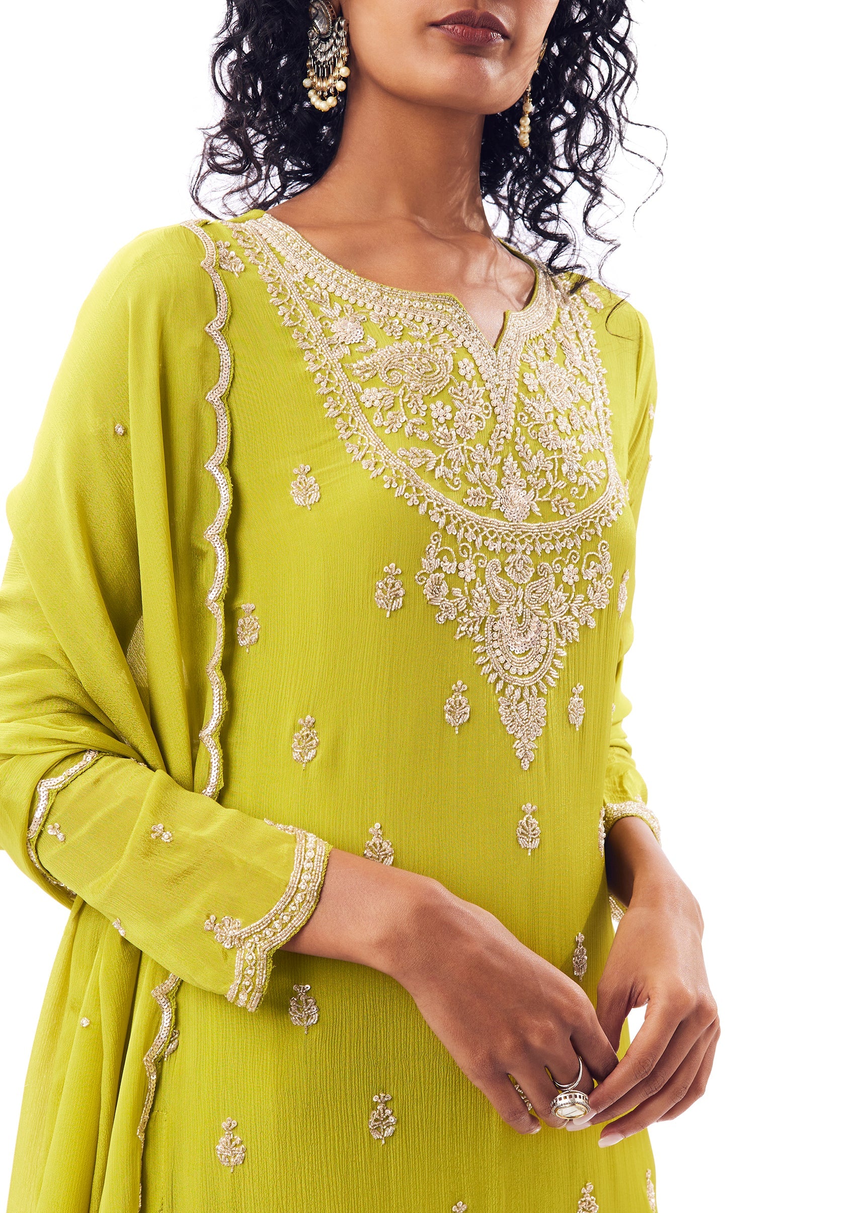 Green Sharara Suit - Image 2