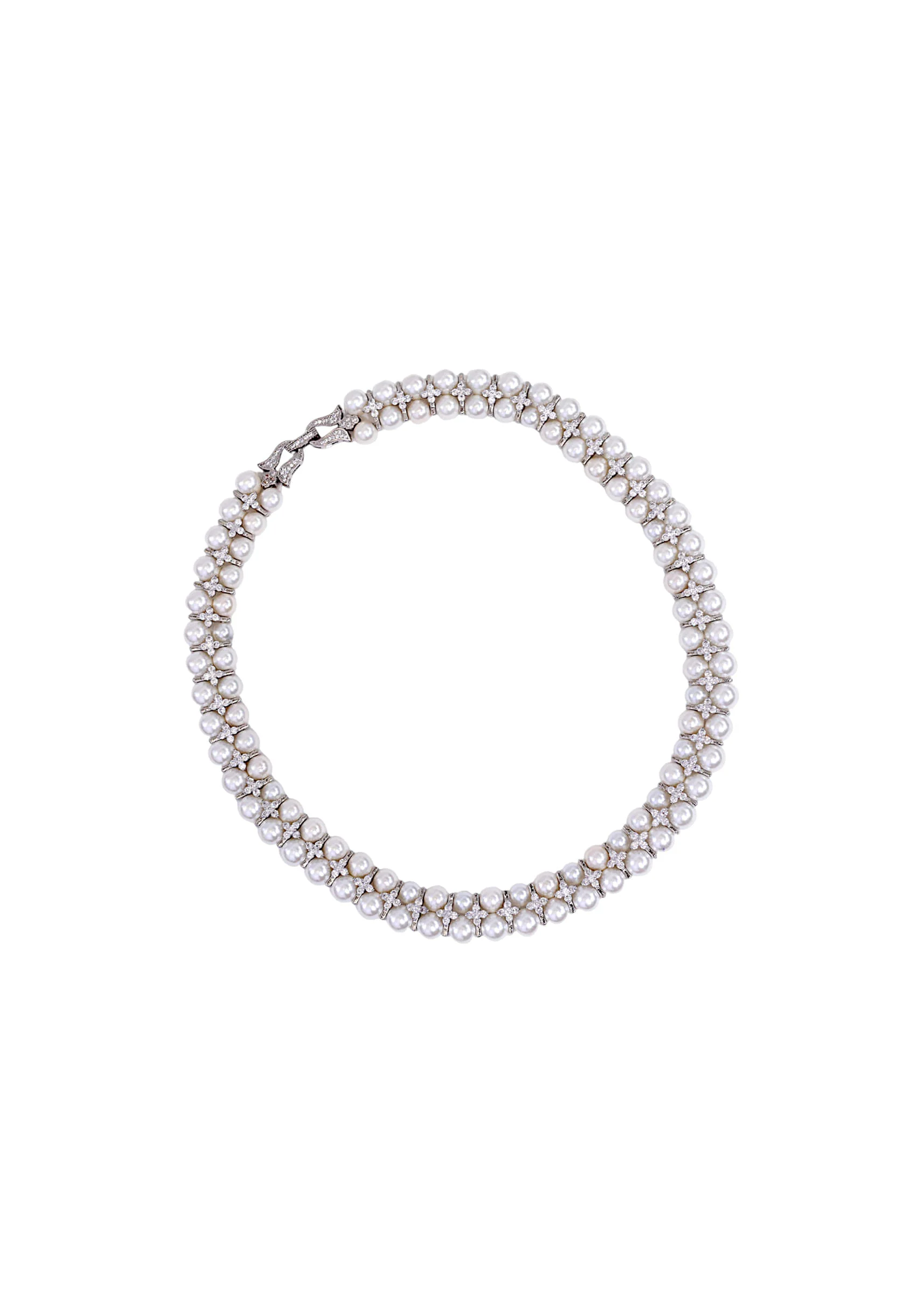Grey Pearl Layered Necklace - Image 2