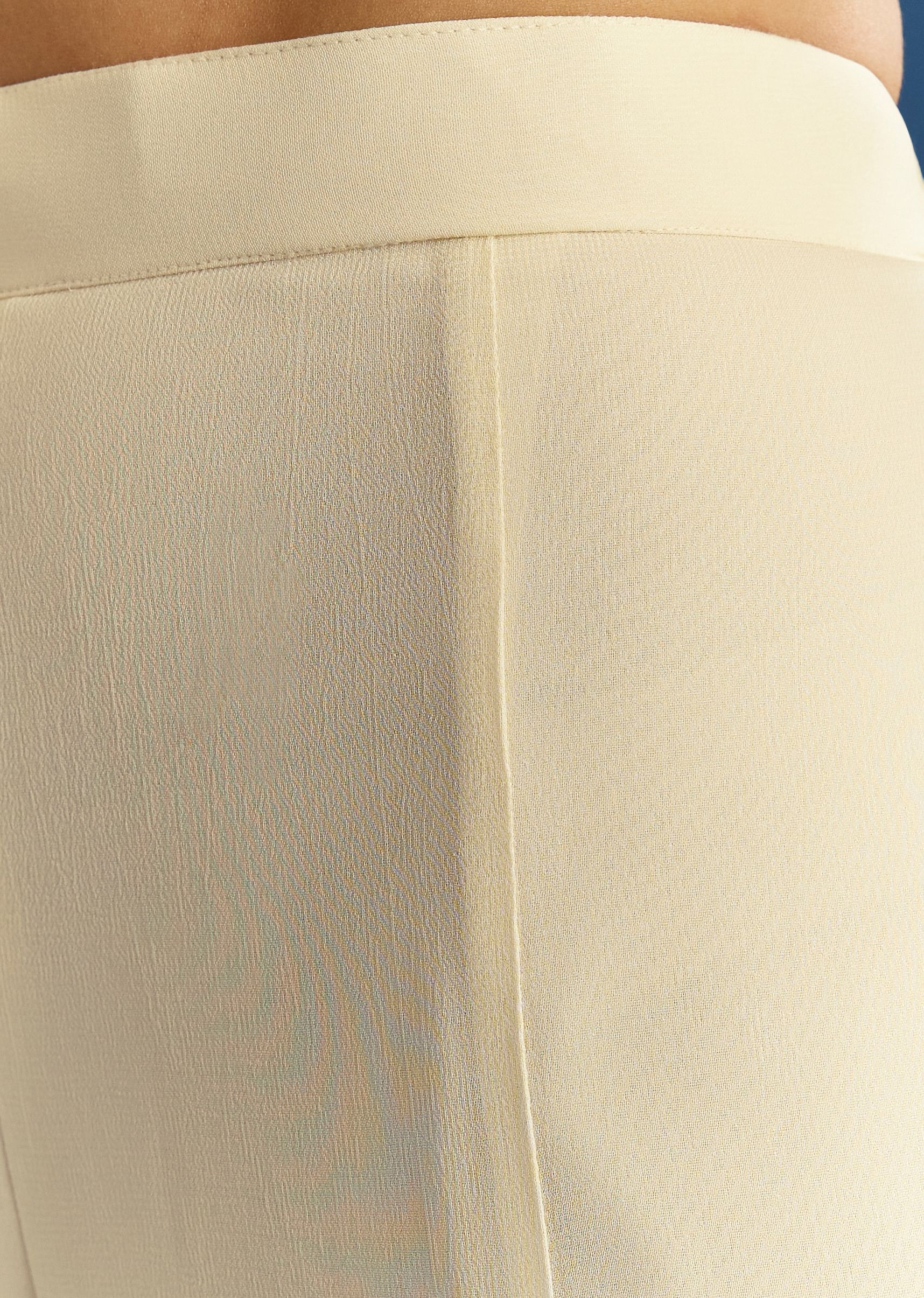 Ivory Georgette Kurta Palazzo Set With Dupatta - Image 6