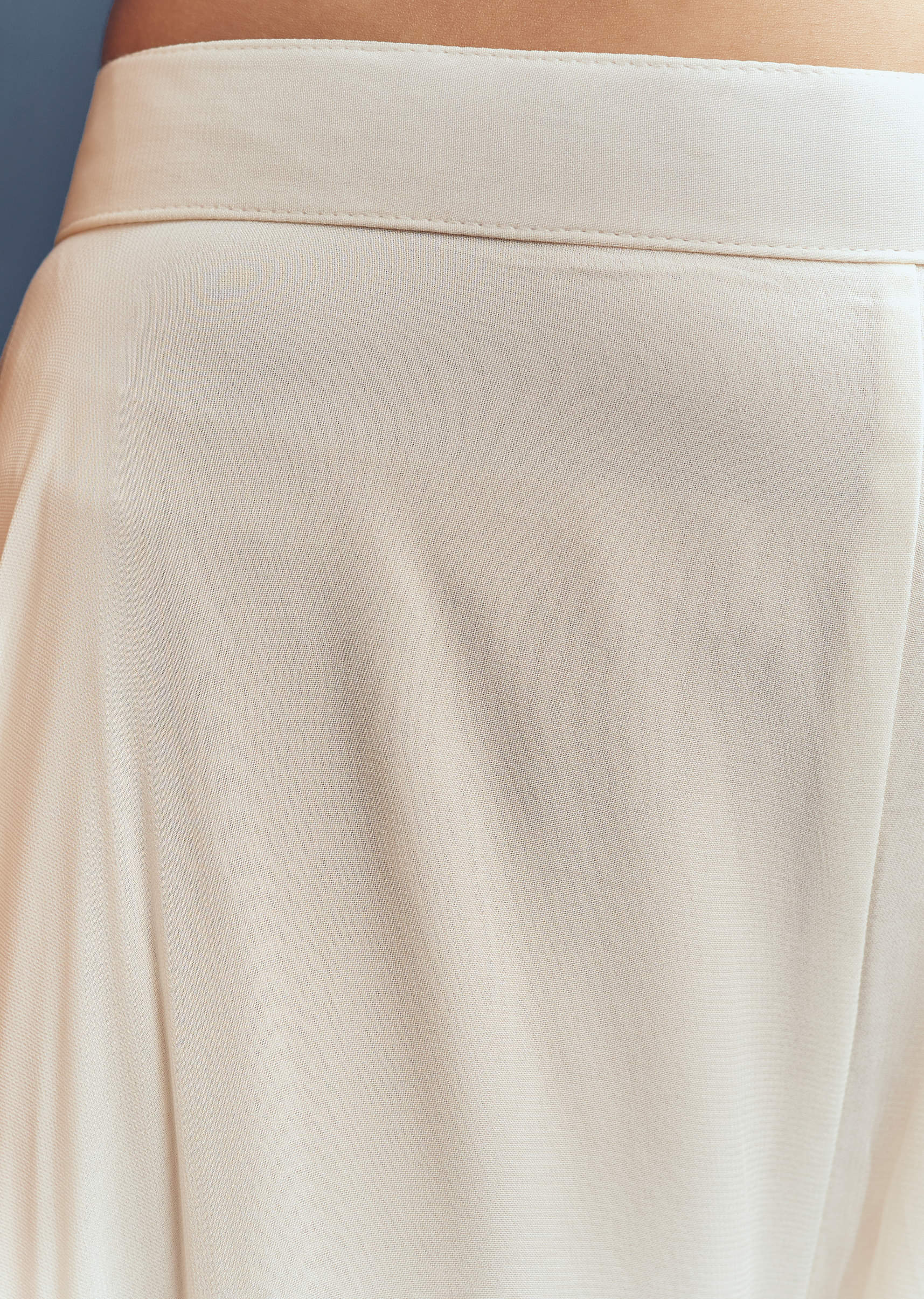 Ivory Georgette Palazzo Suit With Heavy Hand Embroidery - Image 6