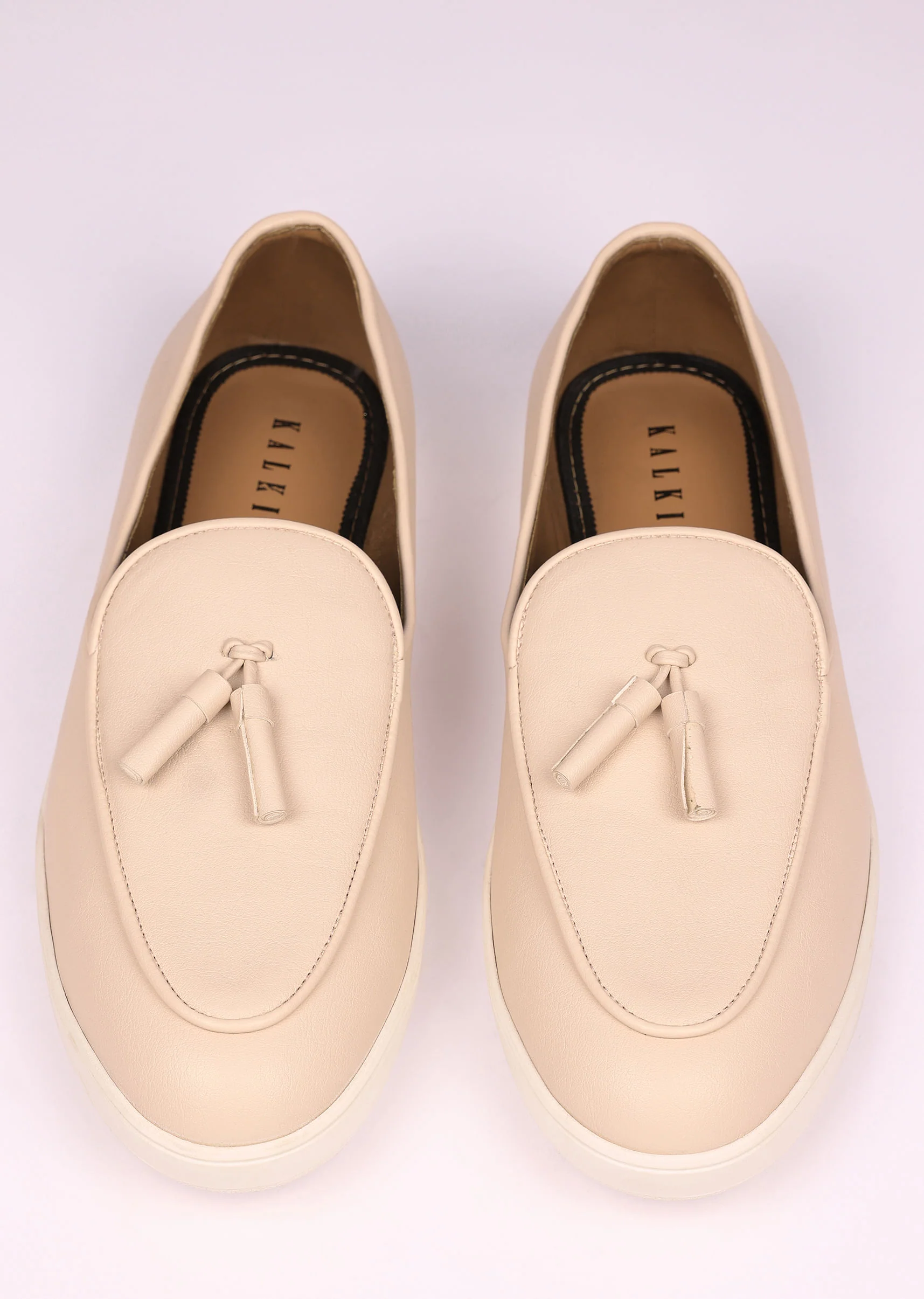 Ivory Vegan Leather Tassel Jutti - Image 4