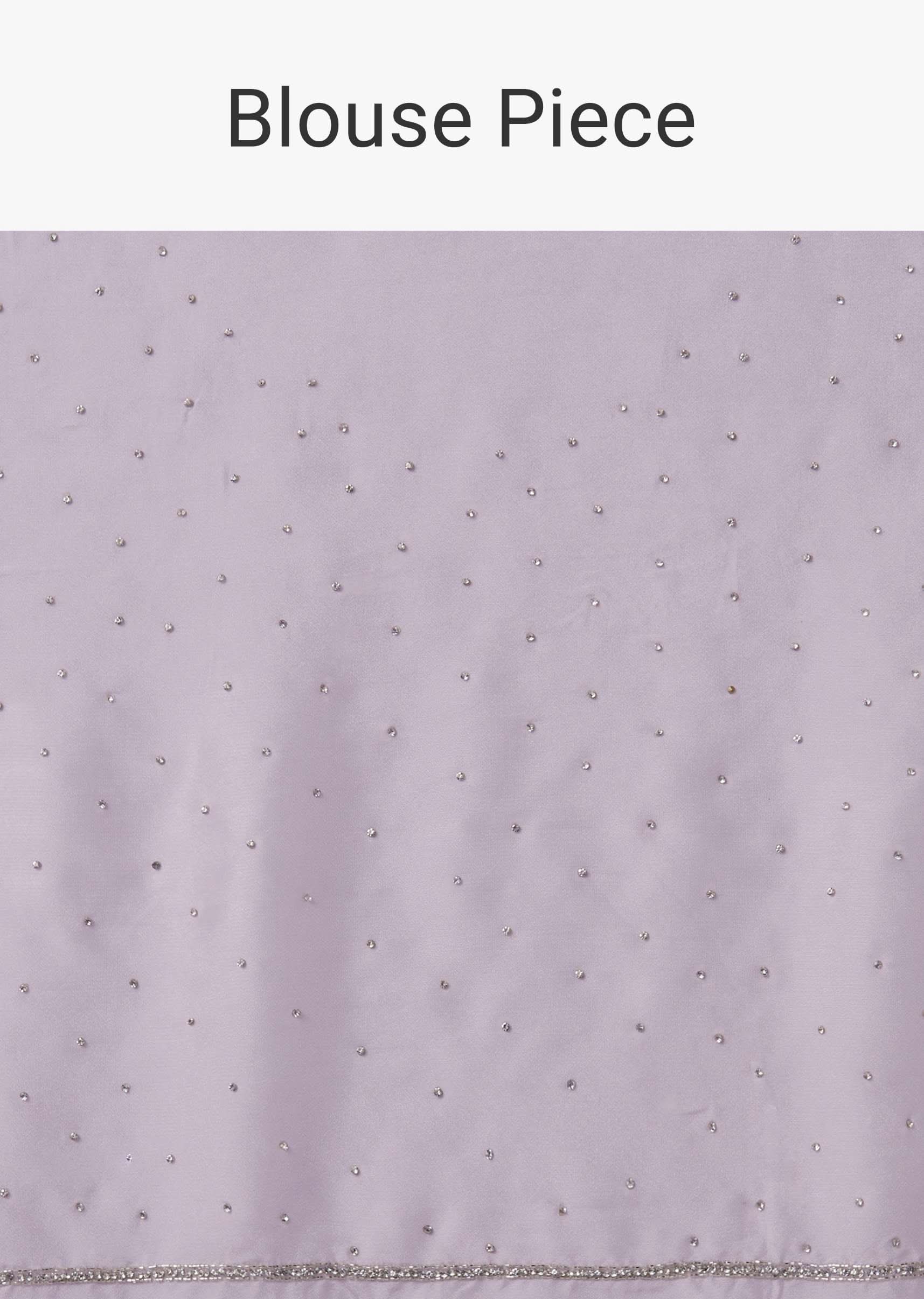 Lavender Purple Sequins Saree With An Embellished Border - Image 7