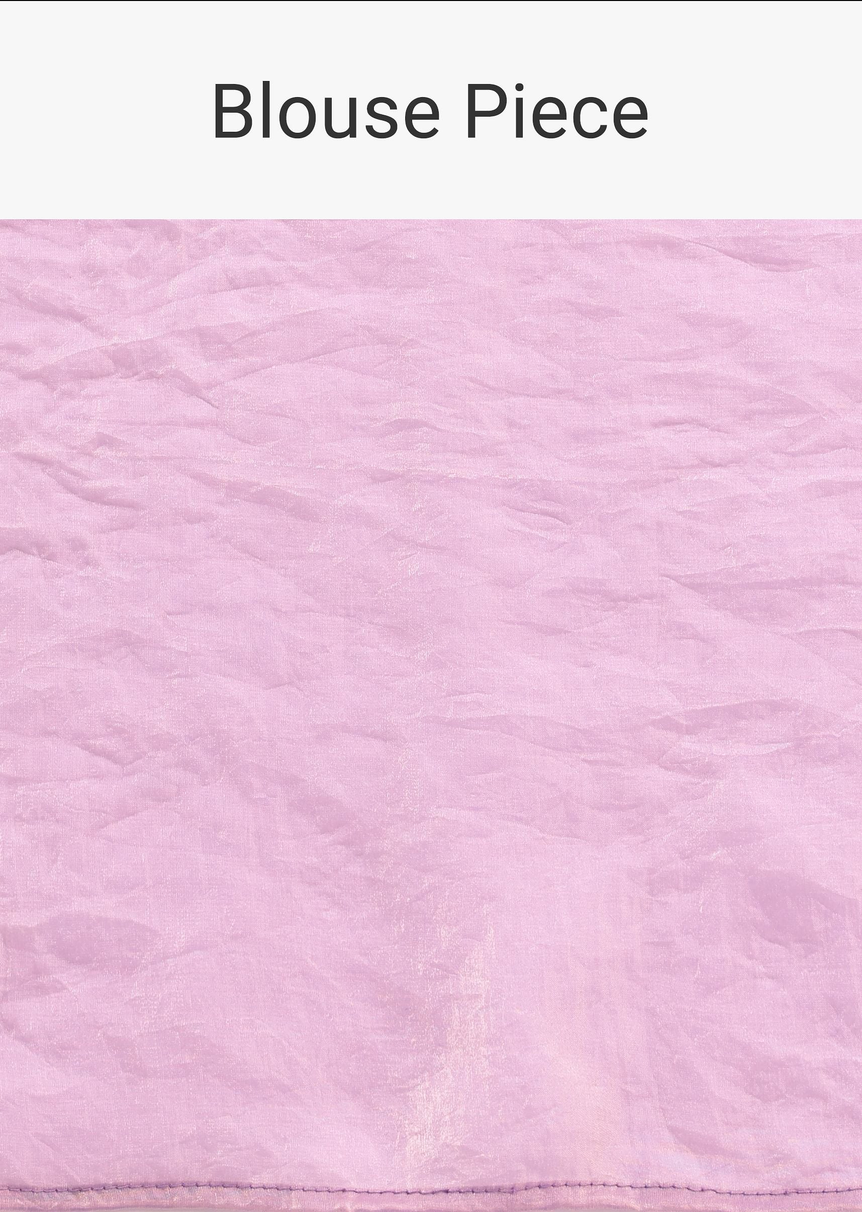 Lavender Soft Tissue Saree With Zari Embroidered Border - Image 10