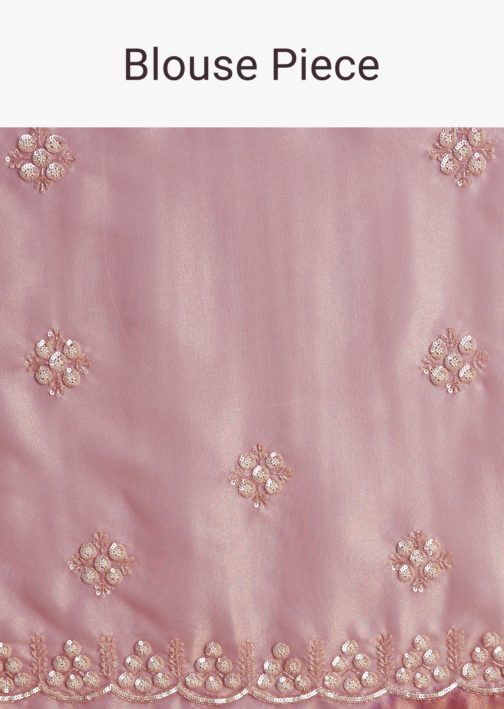 Lavender Tissue Saree Embroidered With Sequins And Cutdana - Image 10