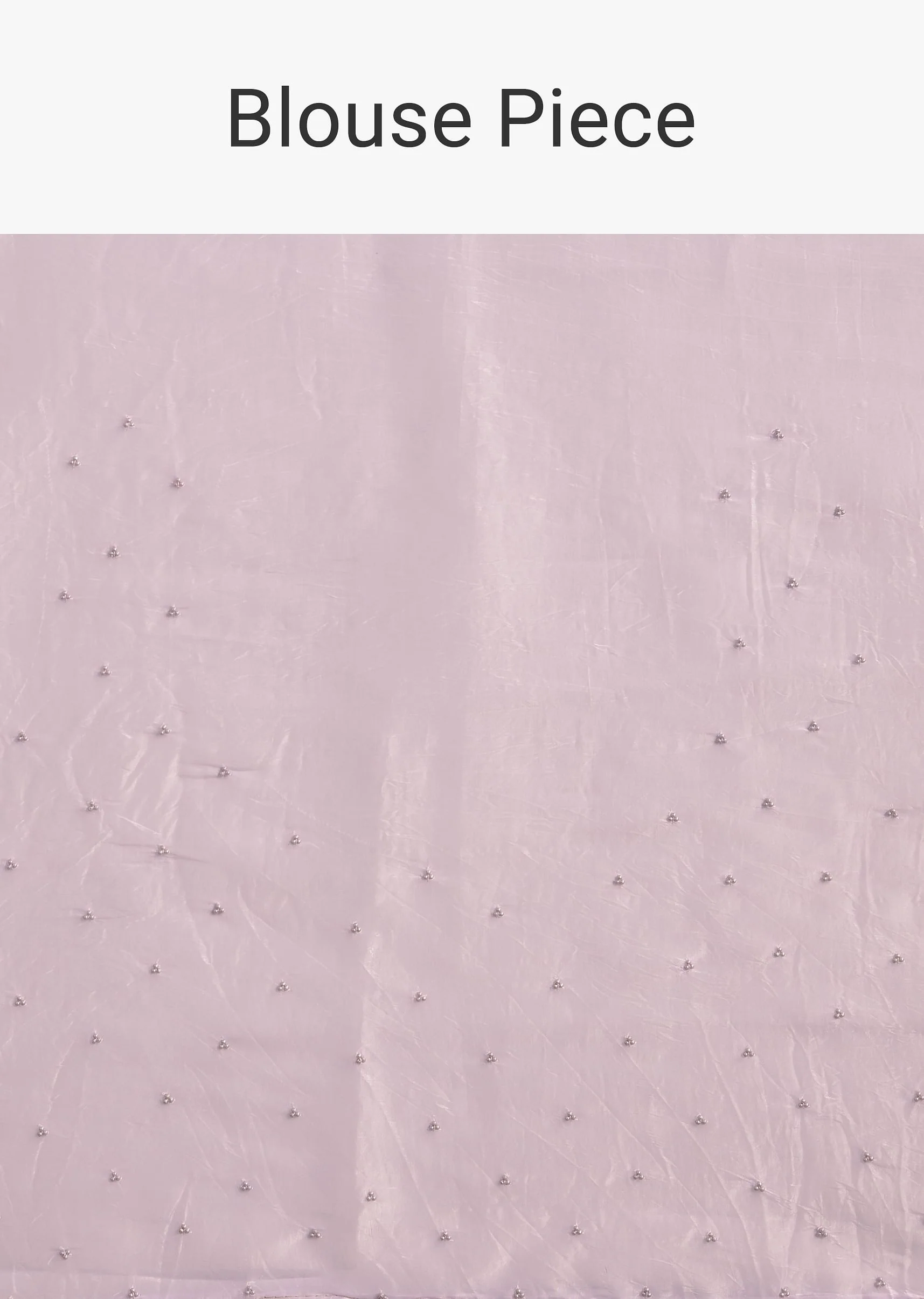 Light Lavender Tissue Saree With Cutdana Beads Embroidery And Scallop Border - Image 10
