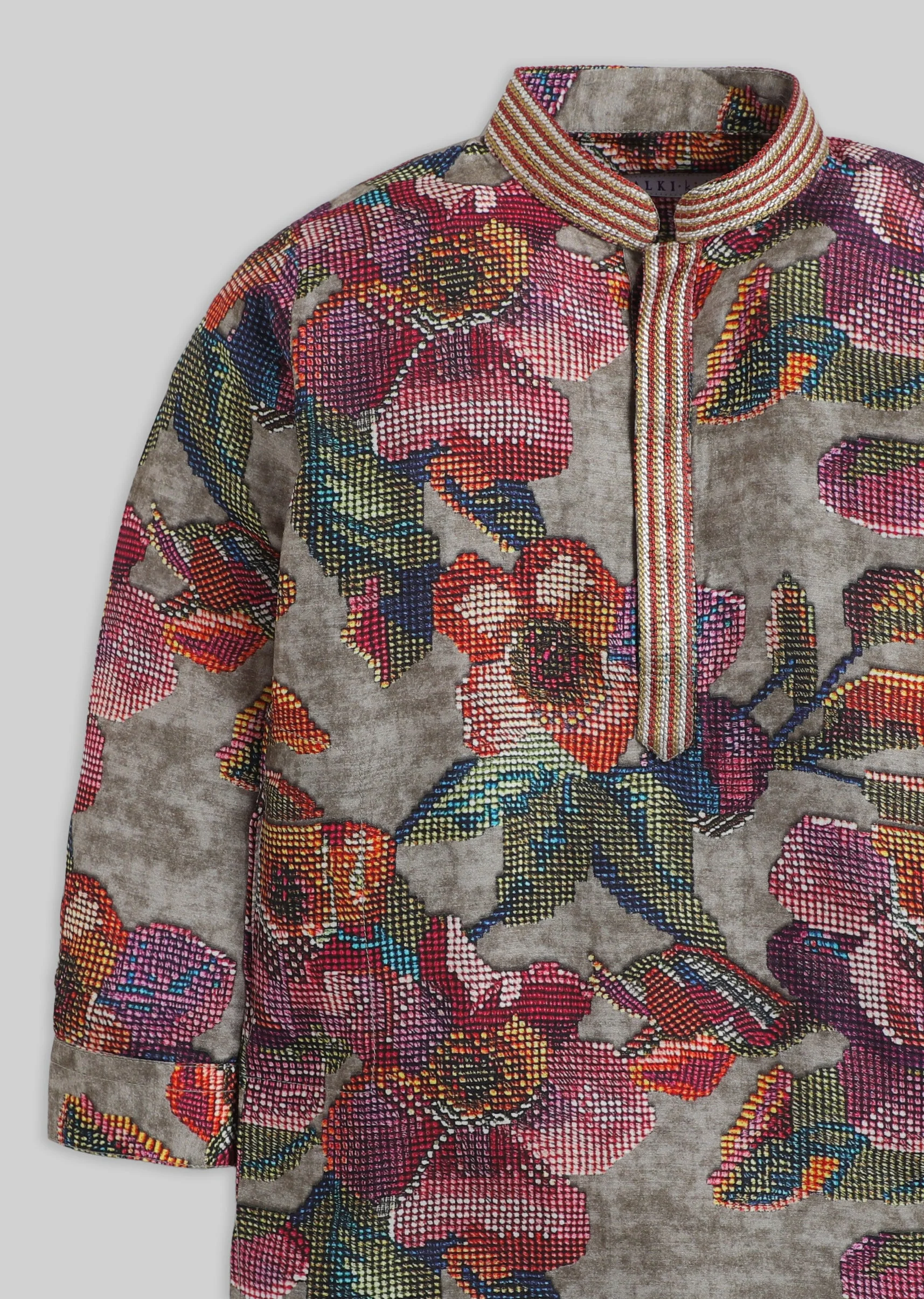 Multi Floral Printed Kurta Set For Boys - Image 5