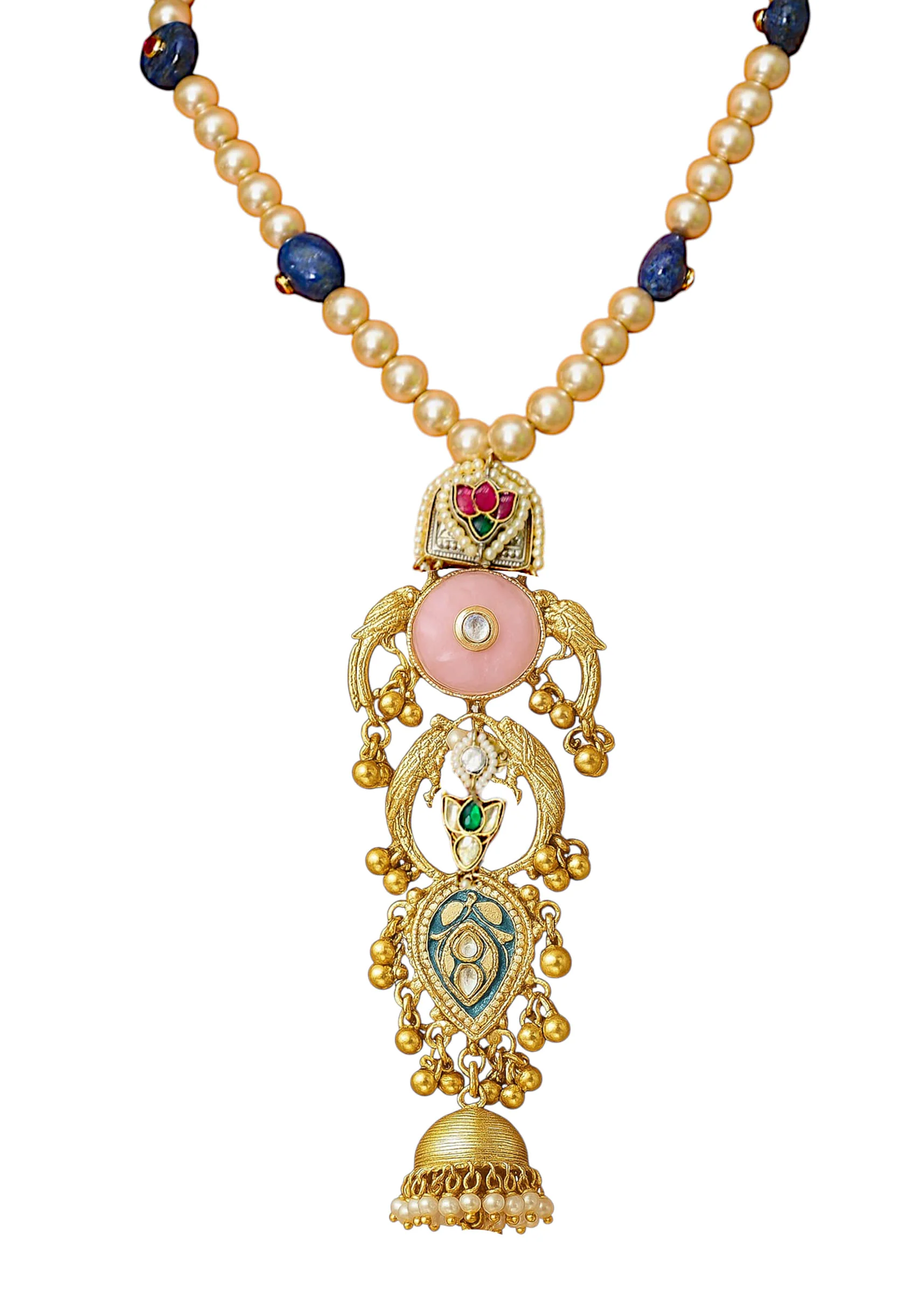 Multi Fusion Statement Tiered Pendant Necklace - Image 2