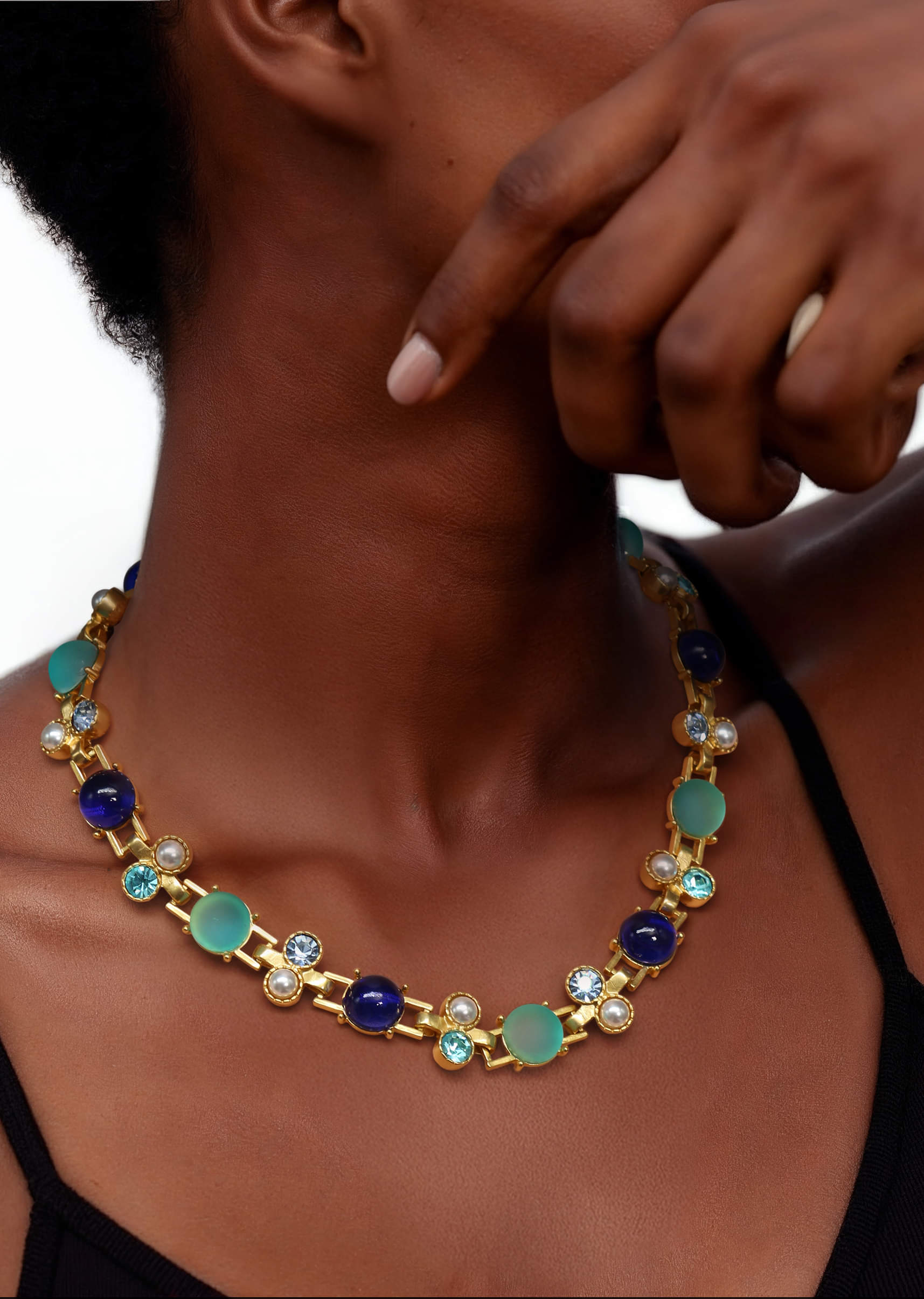 Multi Fusion Stone Encrusted Necklace - Image 4