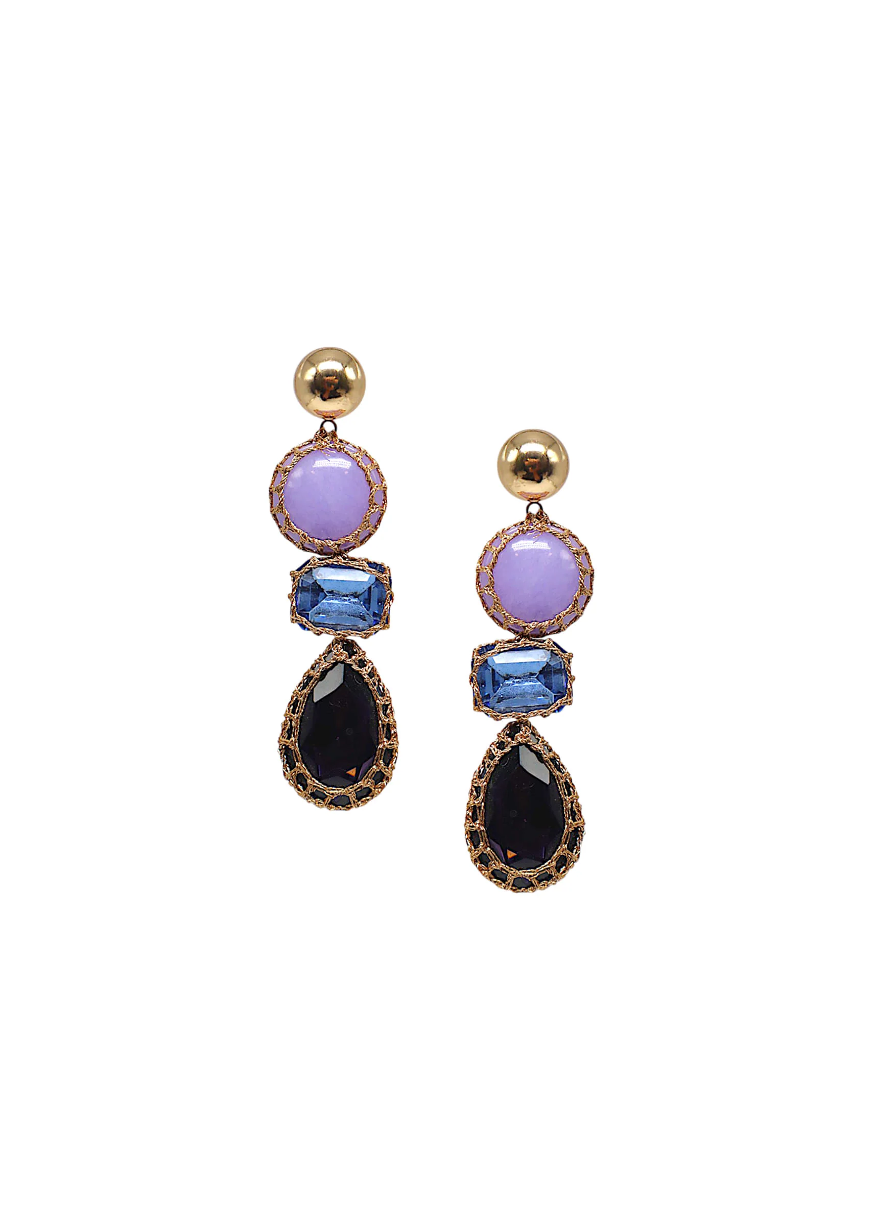 Multi Fusion Teardrop Danglers - Image 2