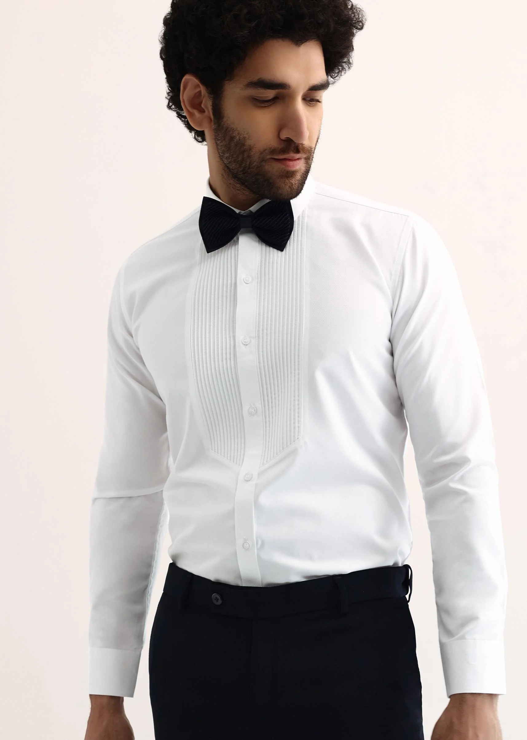 Navy Blue Intricate Embroidered Tuxedo - Image 6