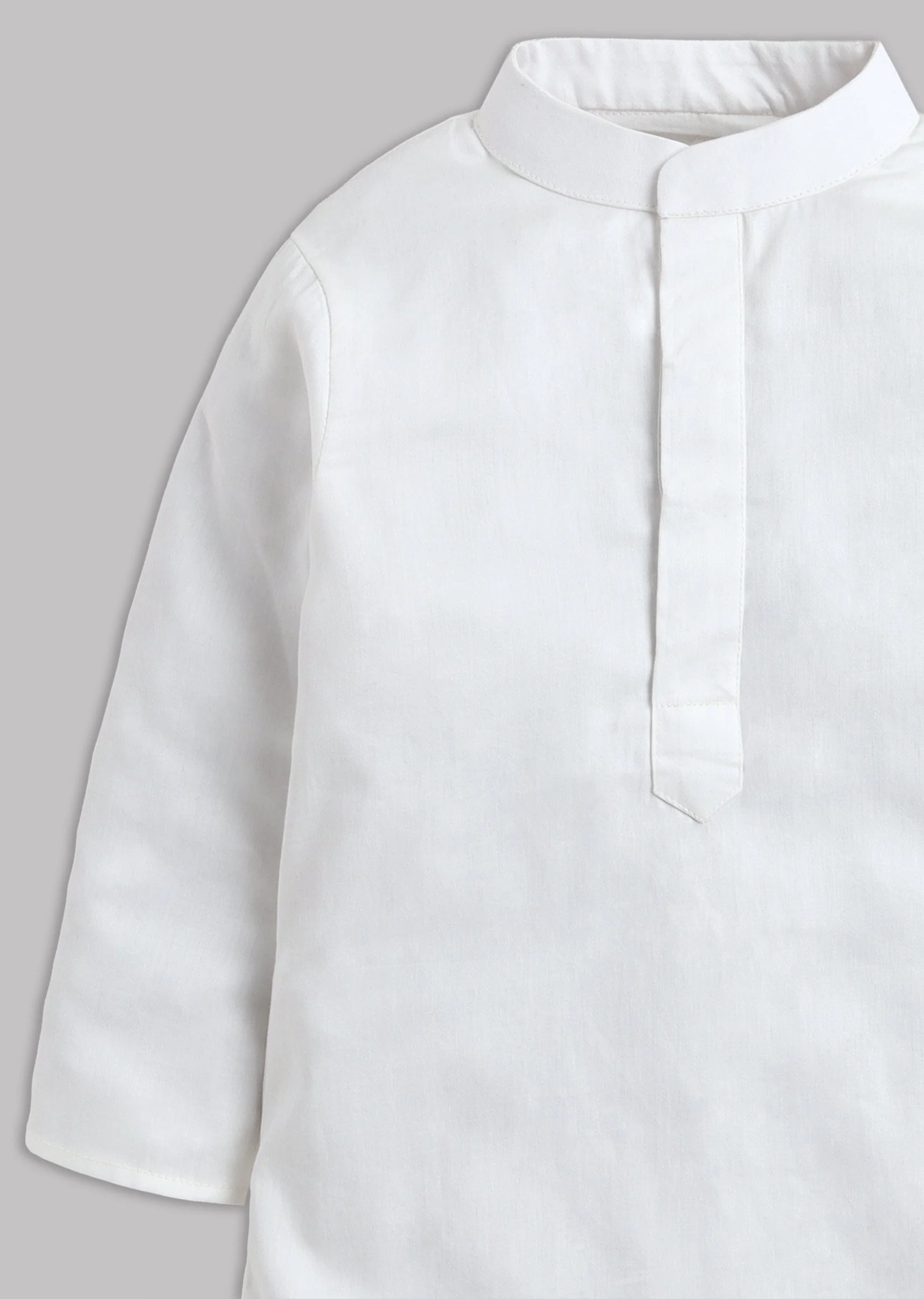 Off White Nehru Jacket Set With Bird Embroidery - Image 4