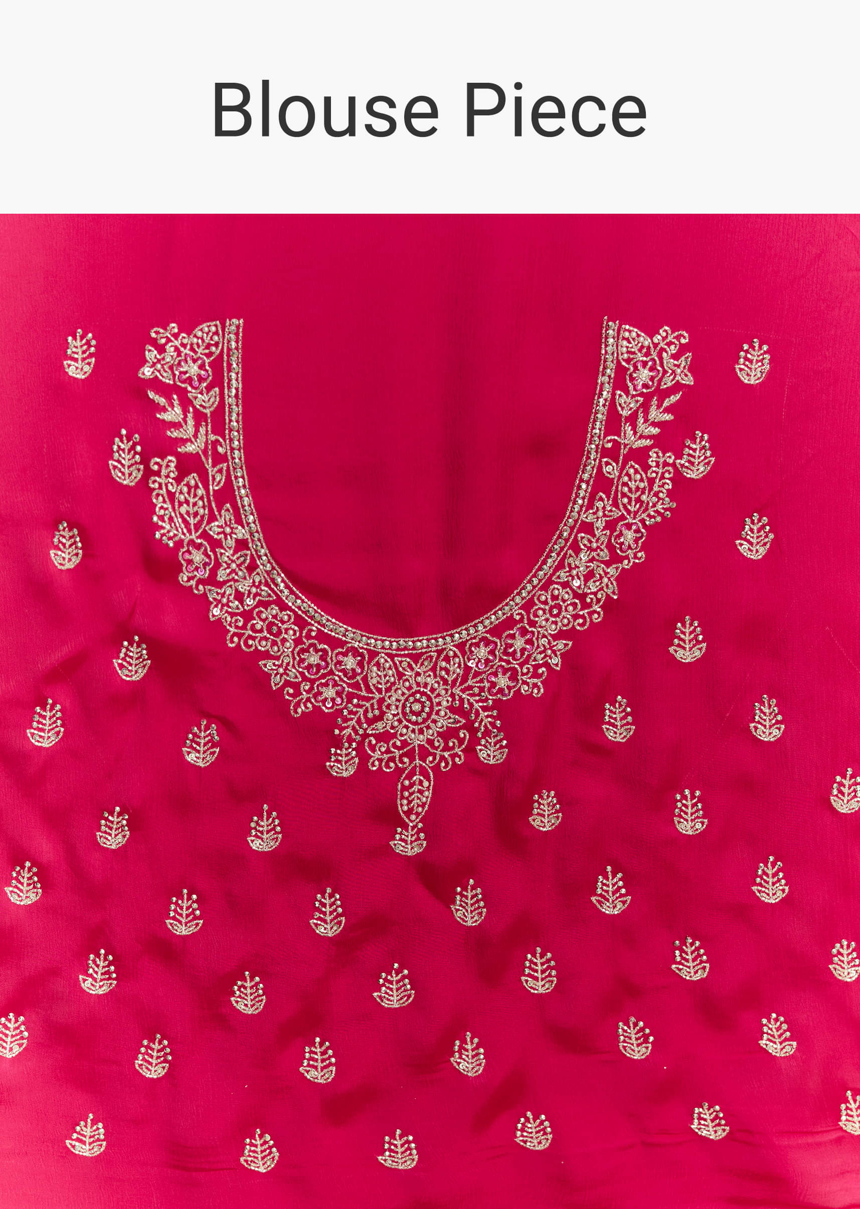 Ombre Pink Satin Bridesmaid Lehenga With Heavy Embroidery - Image 5