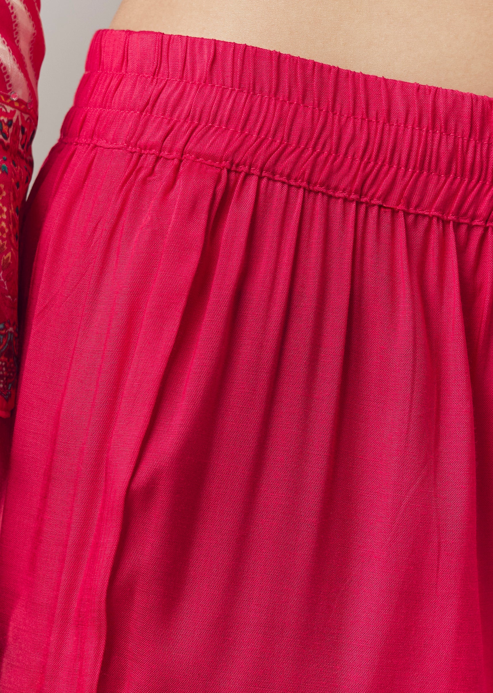 Pink Anarkali Suit In Chevron Print With Mirror Moti And Stone Work And Dupatta - Image 6