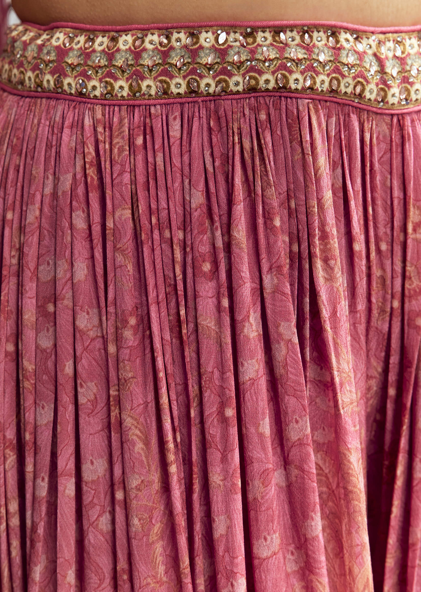 Pink Printed Palazzo Set - Image 6