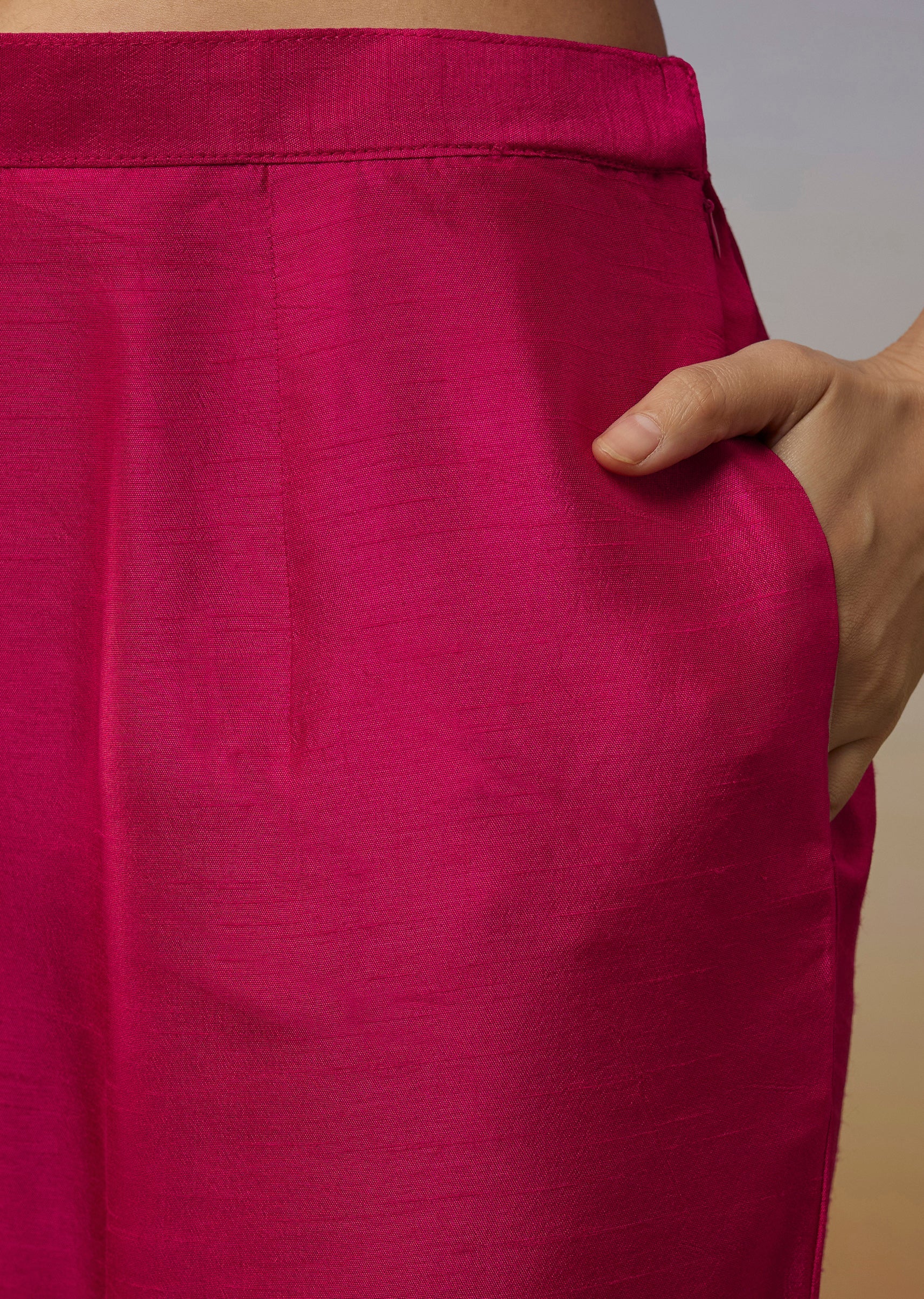 Pink Silk Anarkali Suits with Moti and Sequins Work - Image 6