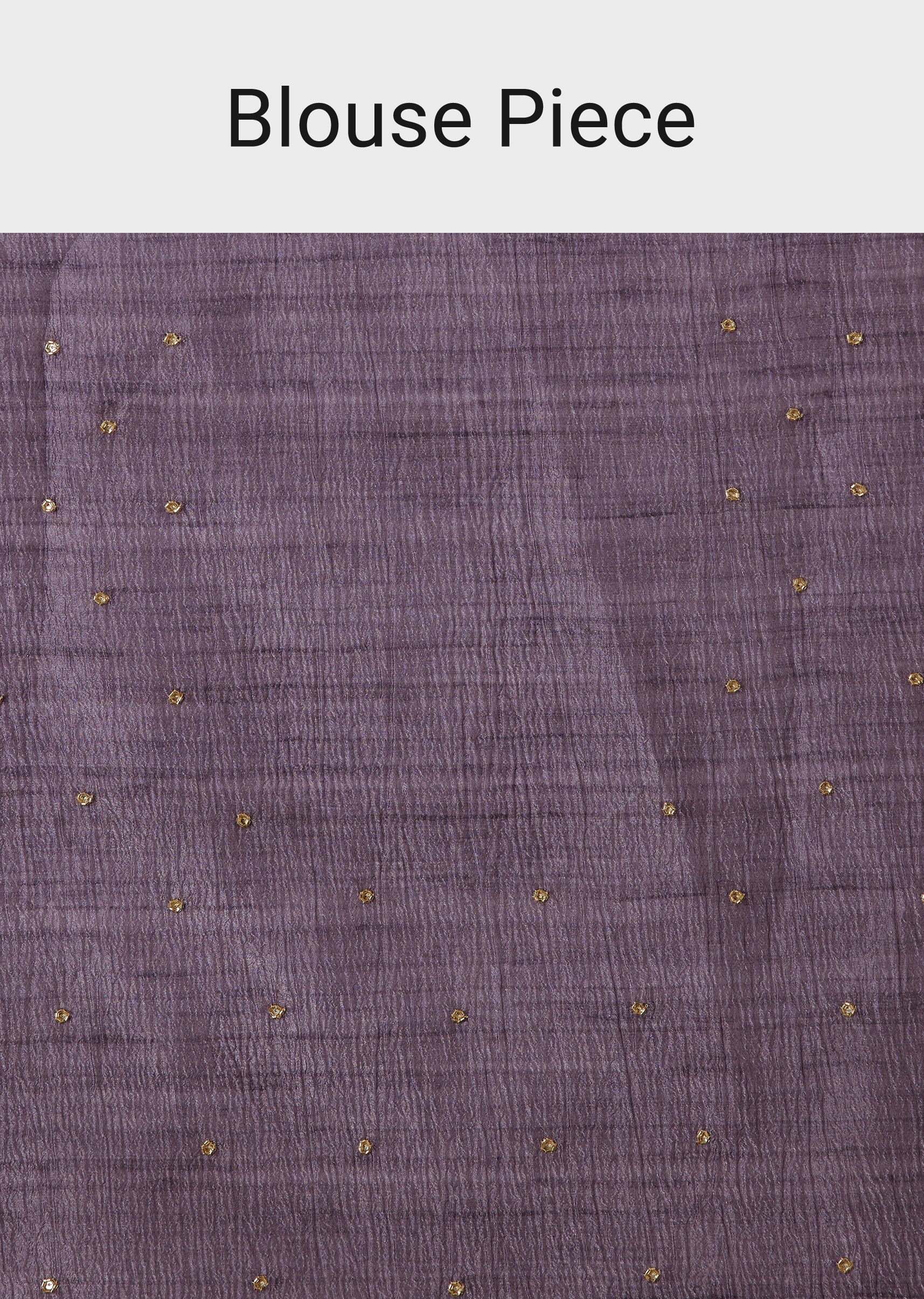 Purple Crush Tissue Saree With Floral Print And Embroidered Border - Image 10