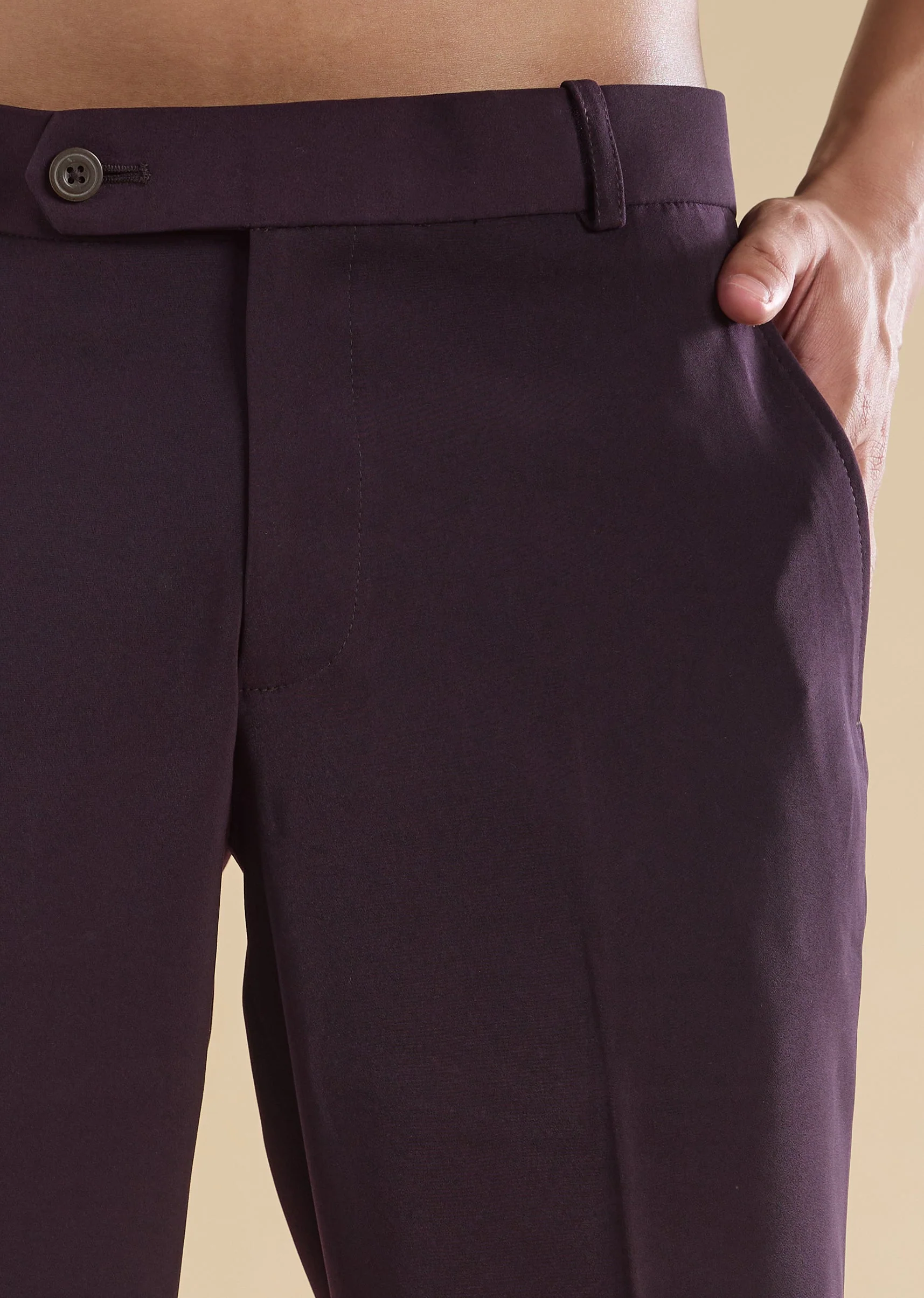 Purple Embellished Indo Western Kurta Set - Image 6