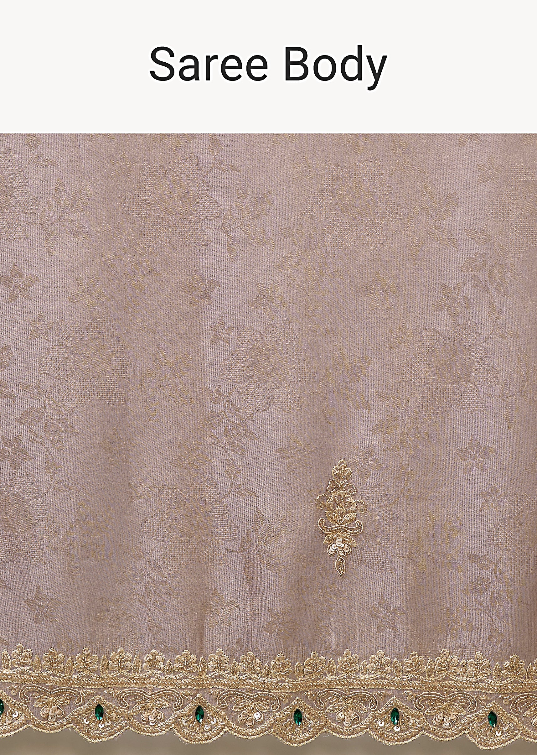 Purple Jacquard Dola Silk Saree - Image 9