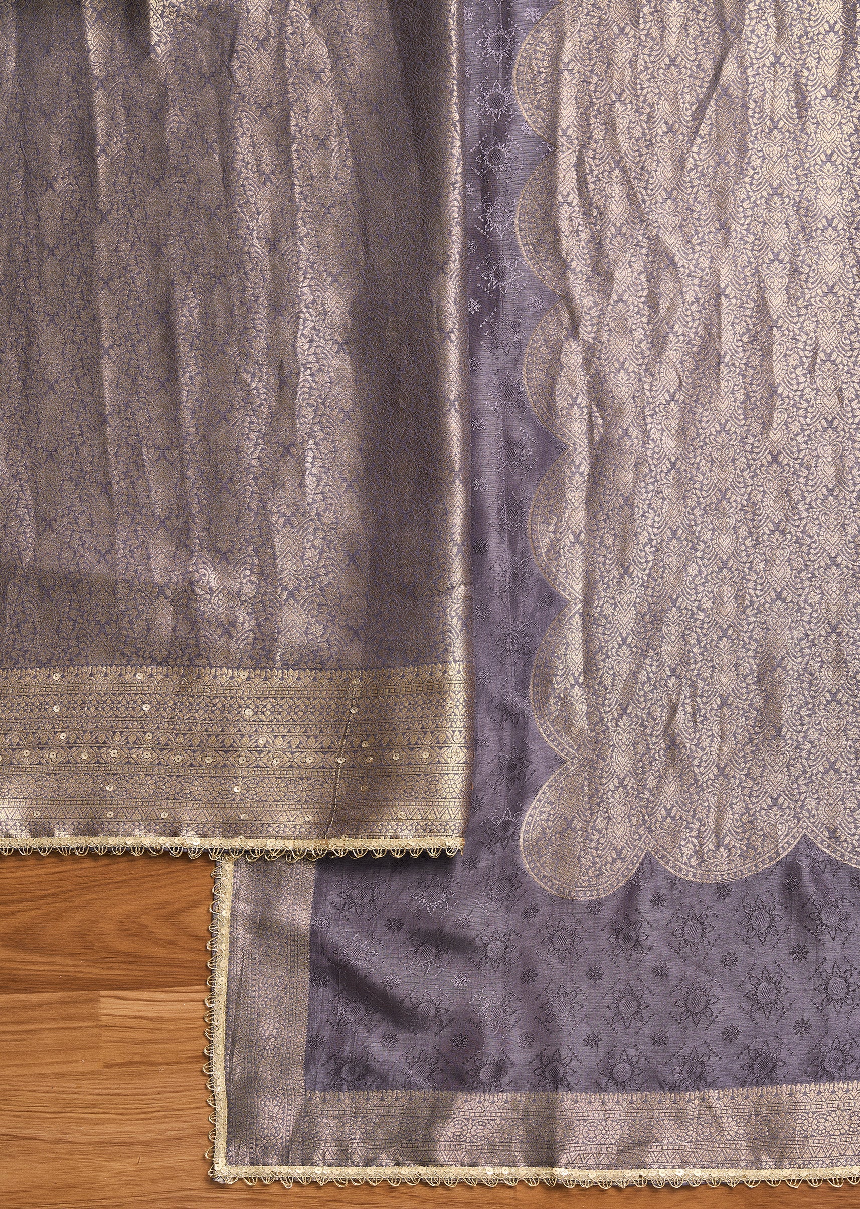 Purple Jacquard Suit - Image 3