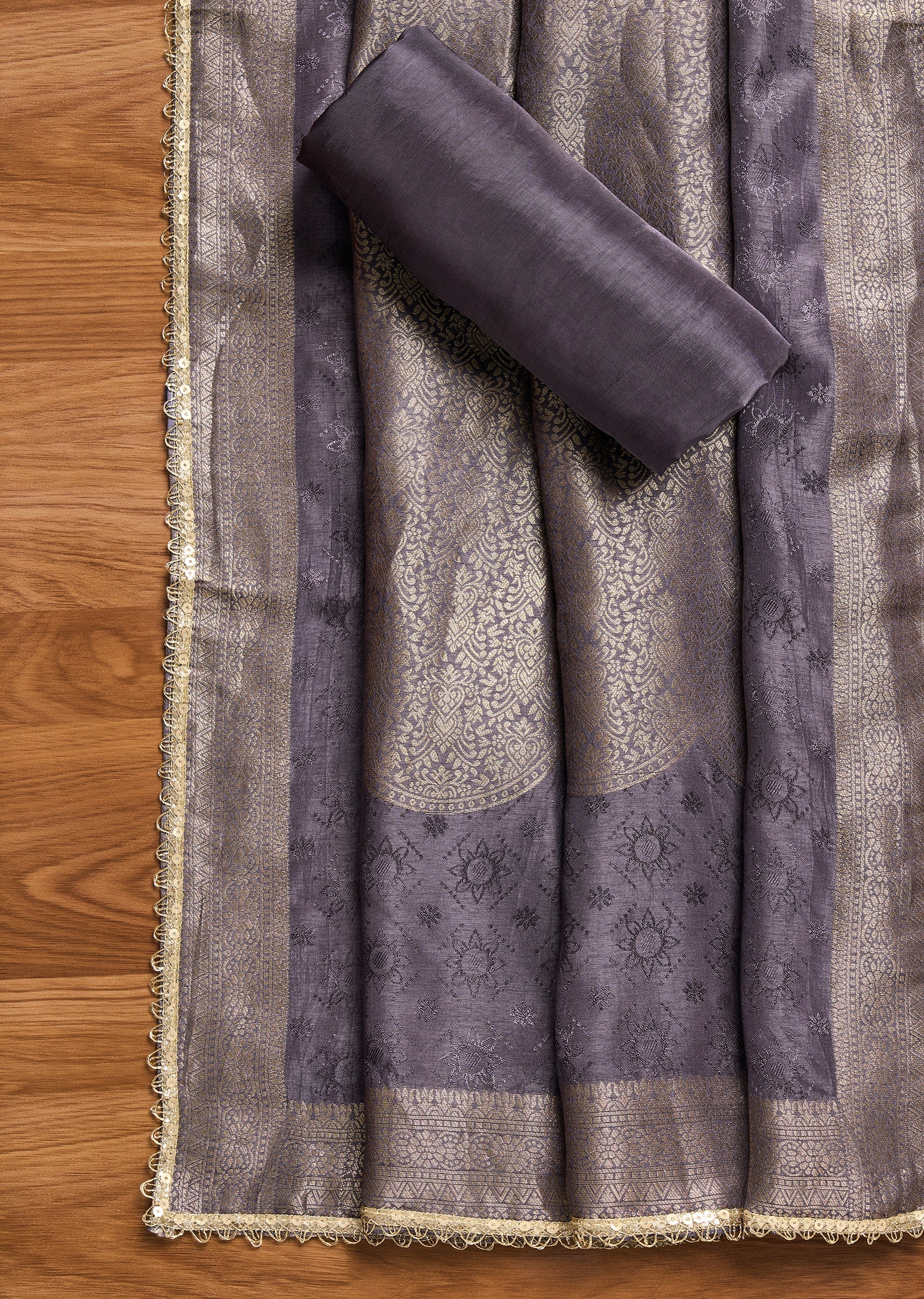 Purple Jacquard Suit - Image 4
