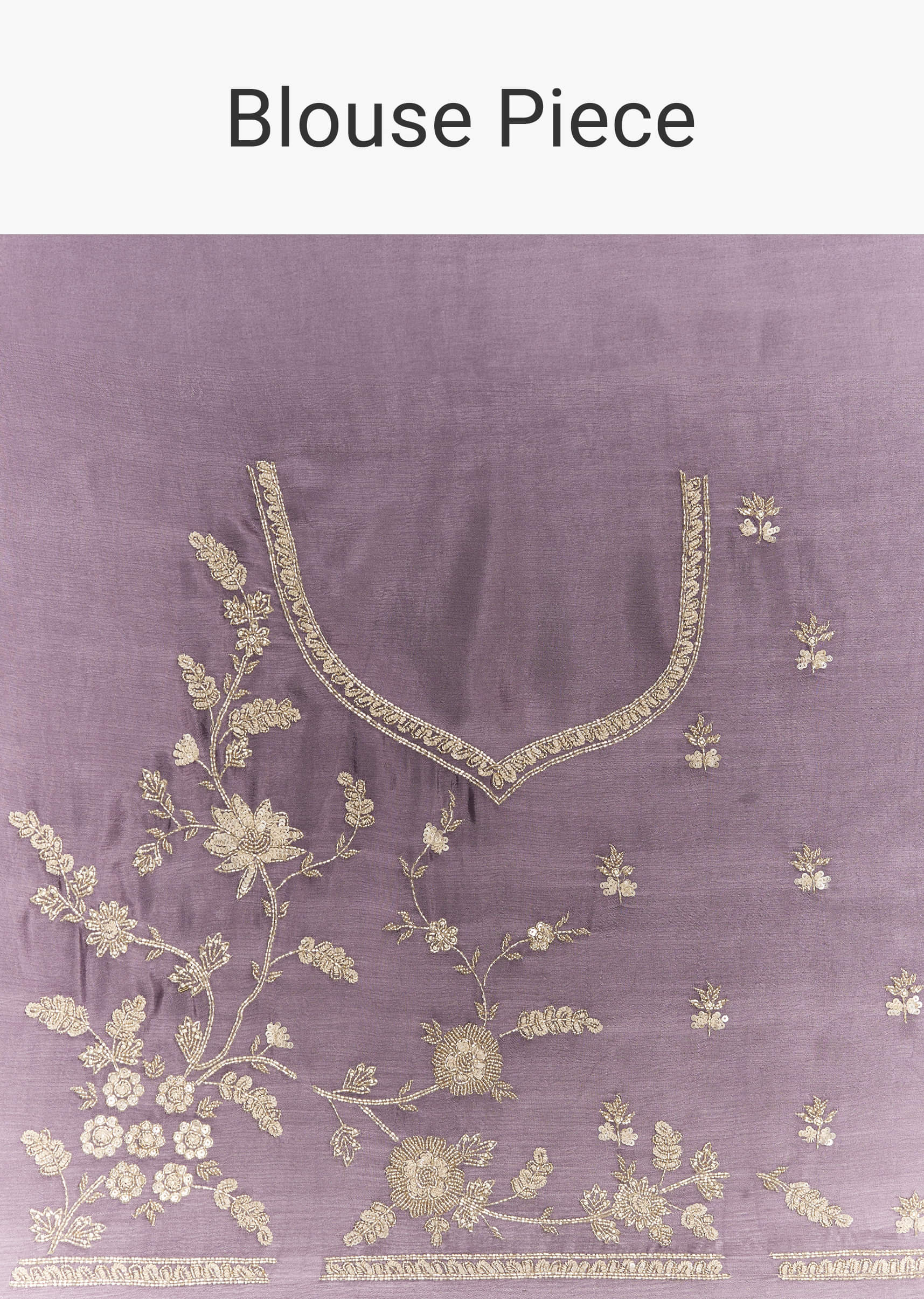 Purple Satin Bridesmaid Lehenga With Heavy Embroidery - Image 6