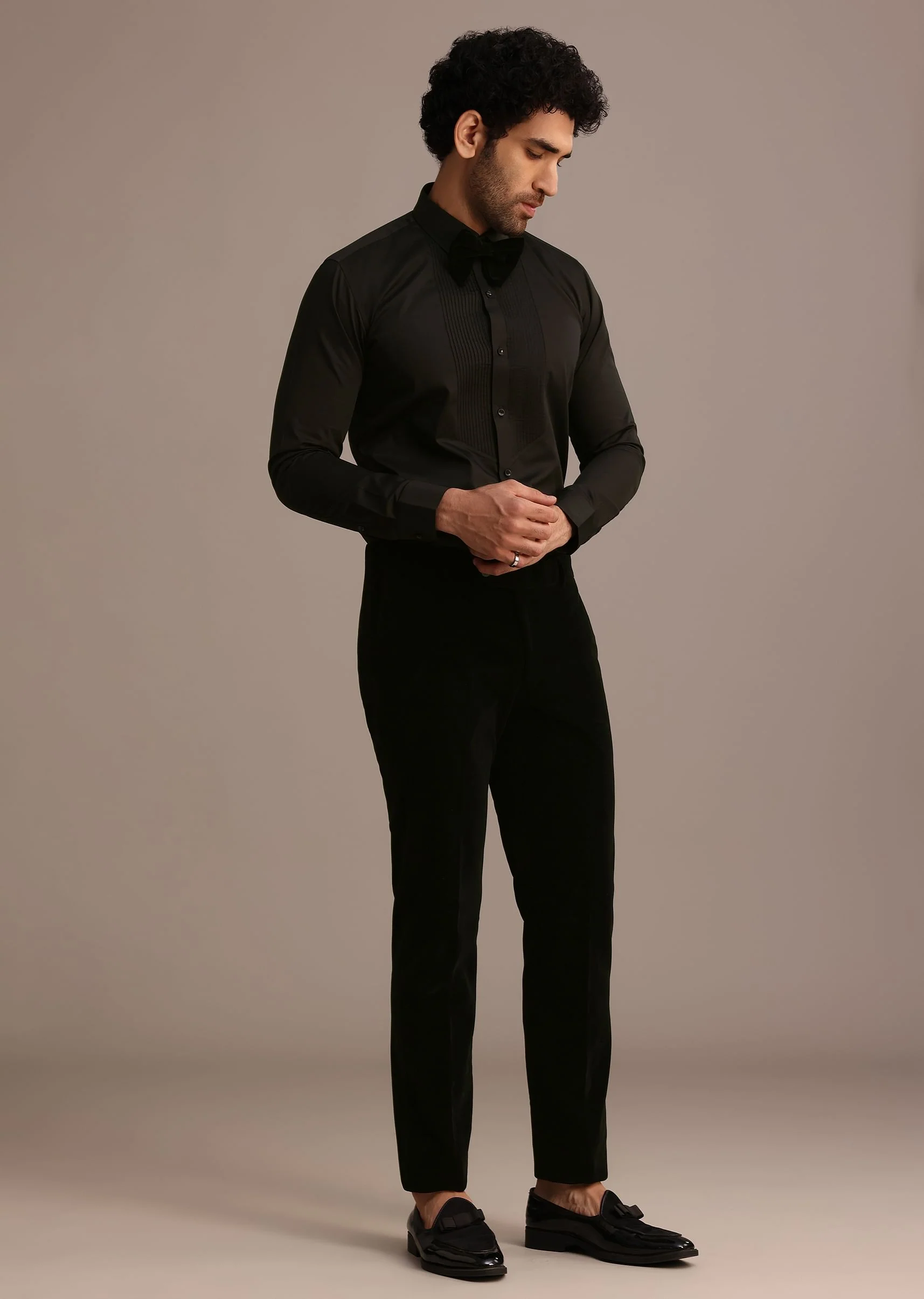 Rama Blue Velvet Tuxedo Suit - Image 7
