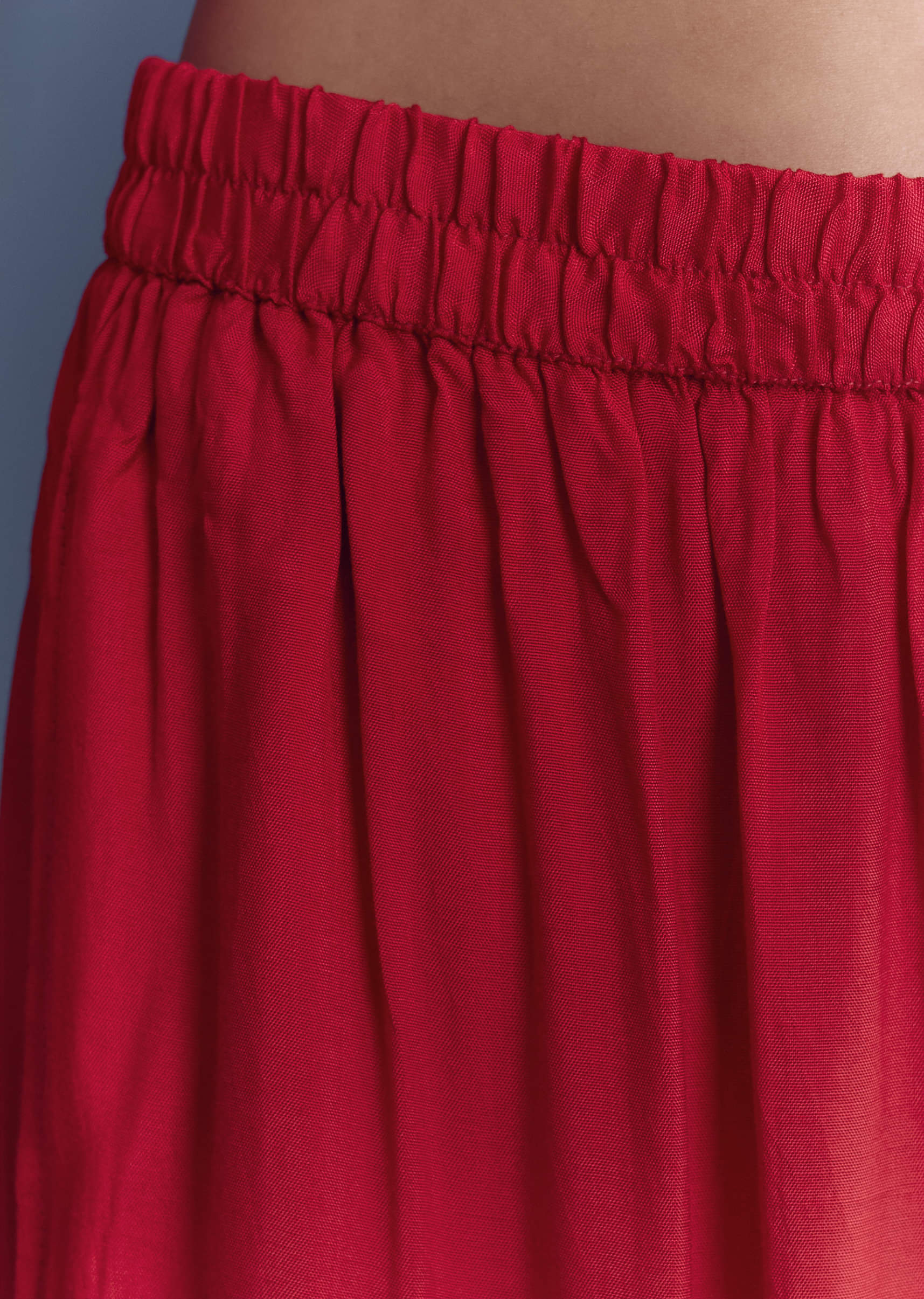 Red Georgette Kurta Set With Bandhani Print And Jacquard Weave - Image 6