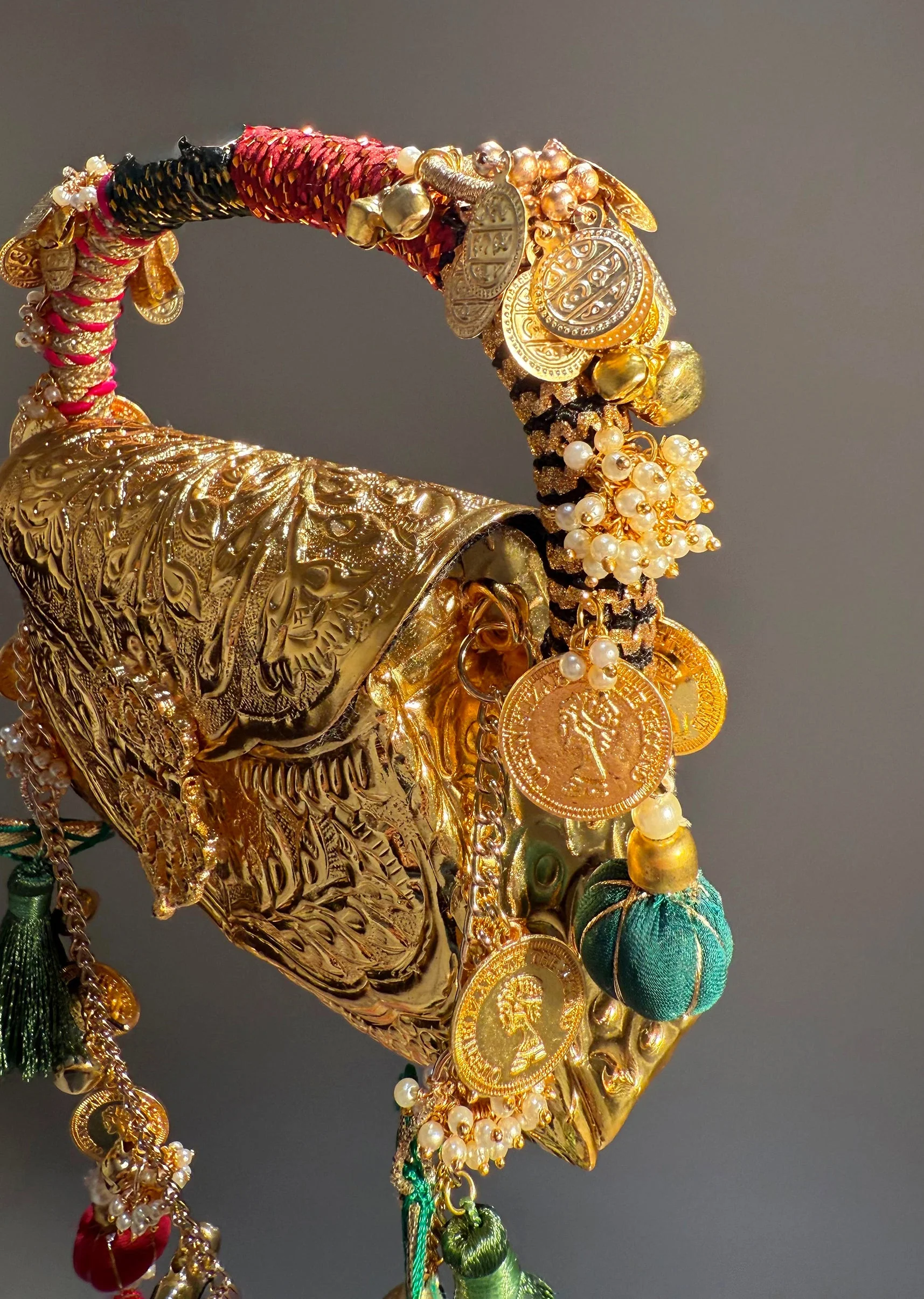 Regal Gold Handcrafted Potli Bag - Image 3