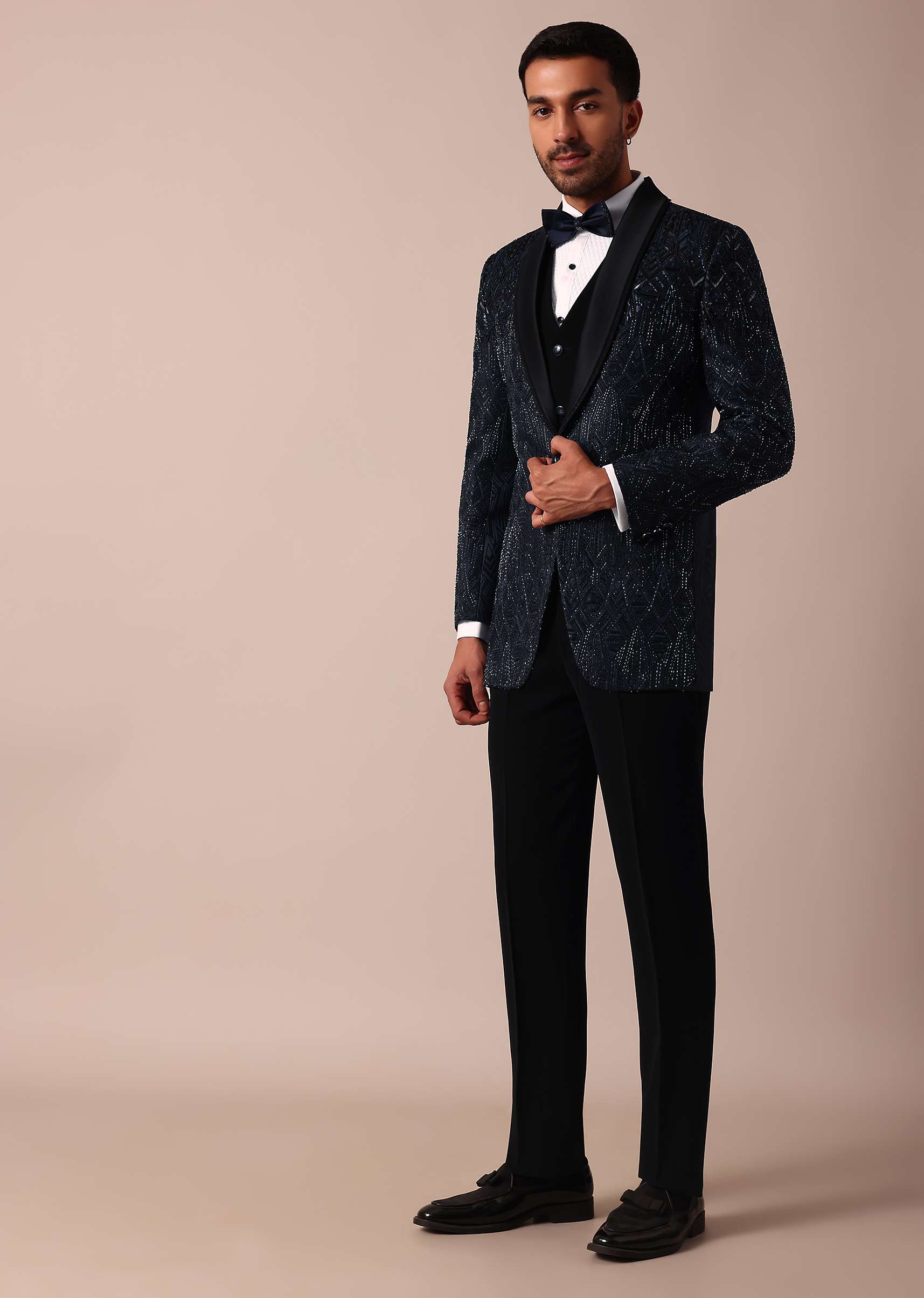 Royal Blue Tuxedo For Men - Image 4