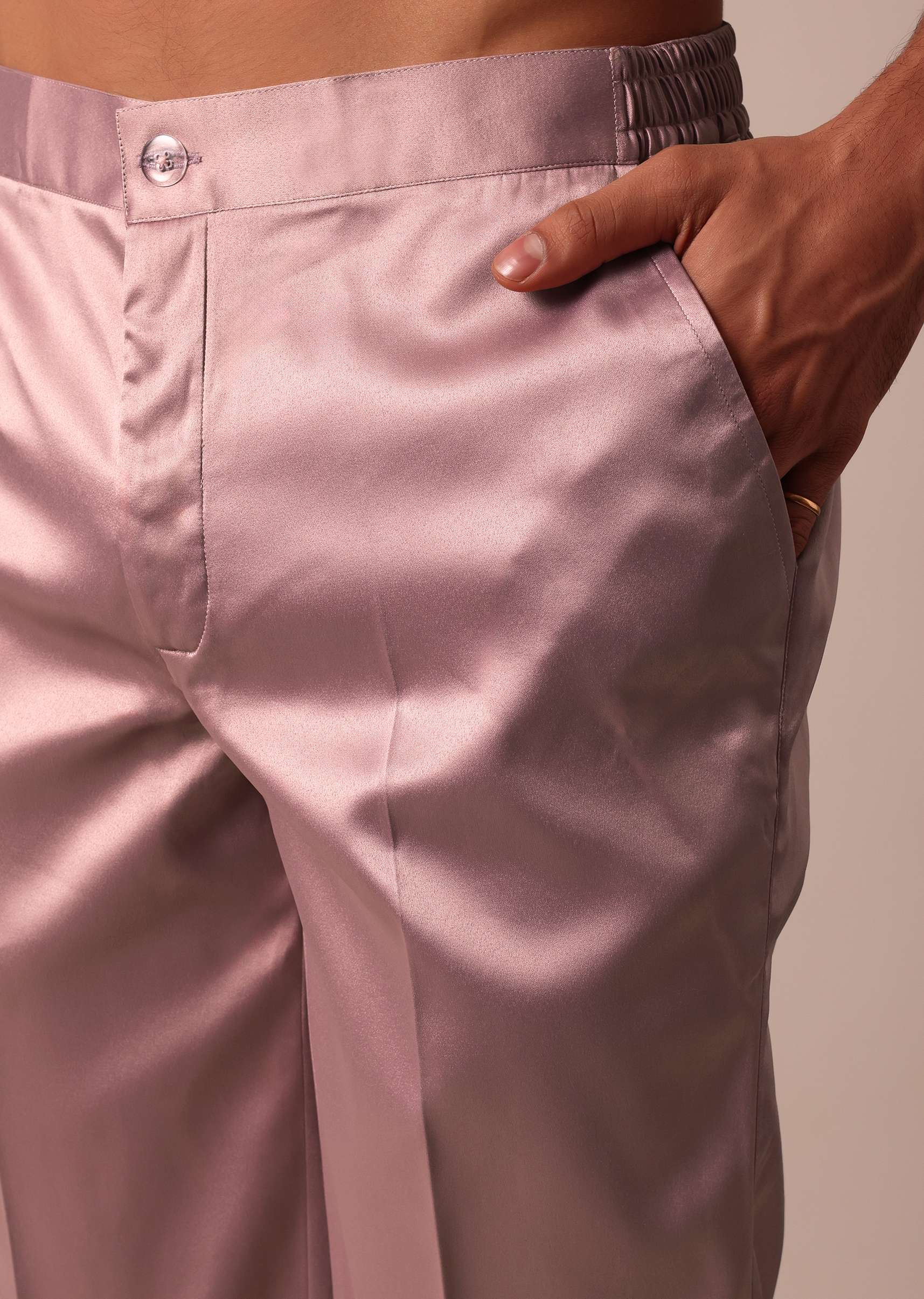 Stylish Purple Indowestern For Men - Image 6