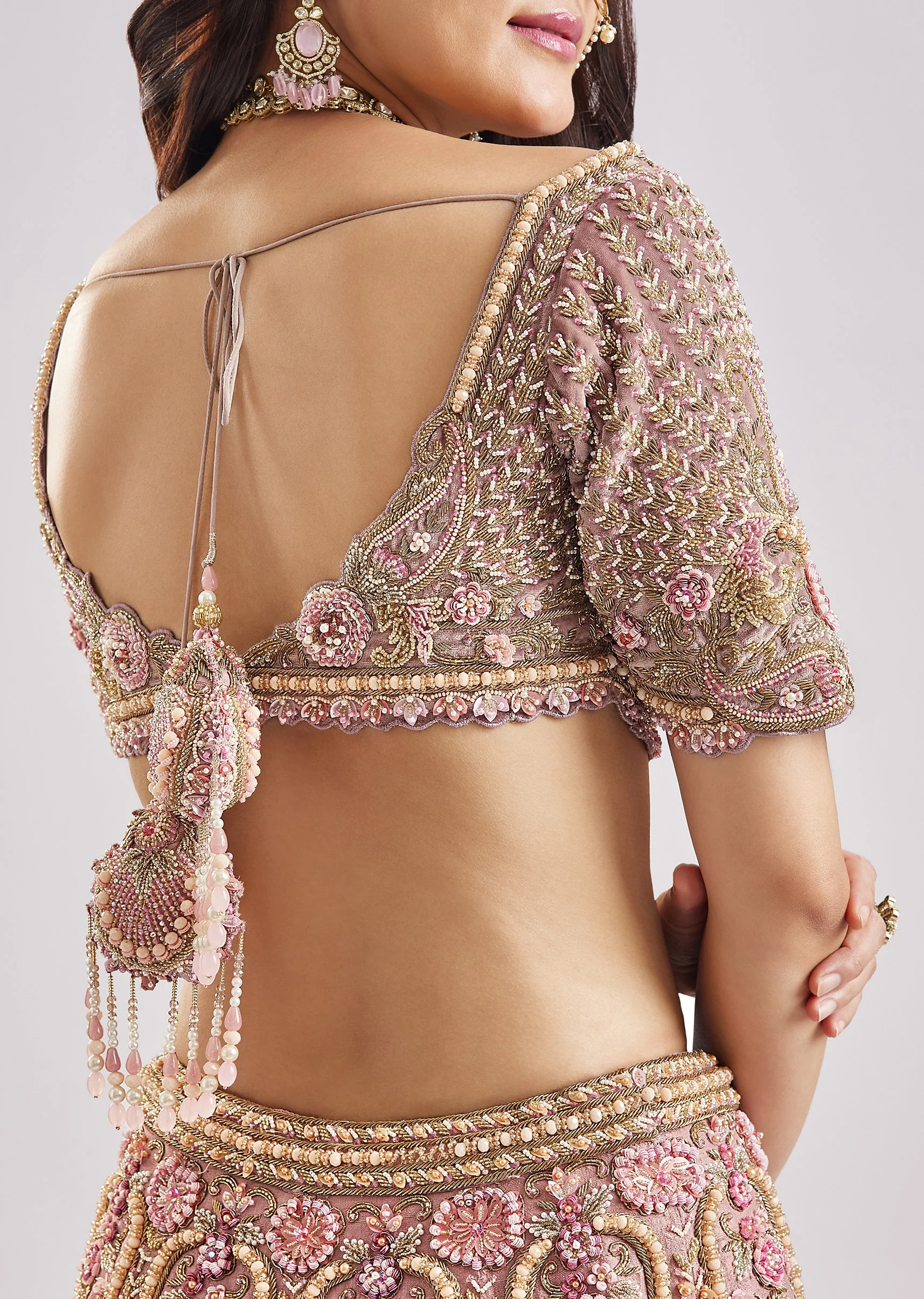 The Blush Bloom Bridal Lehenga - Image 7