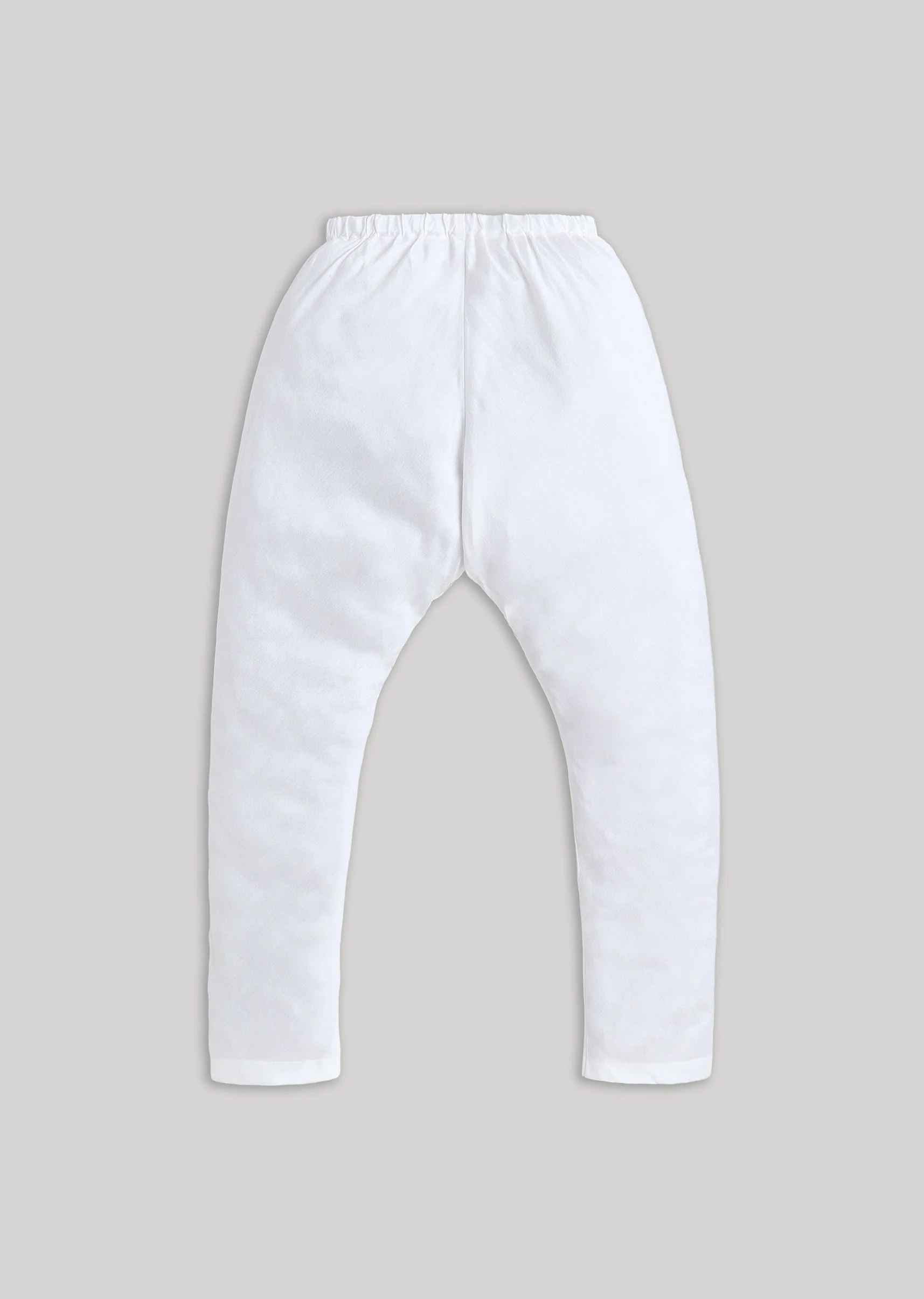 Yellow And White Kids Nehru Jacket Set - Image 9